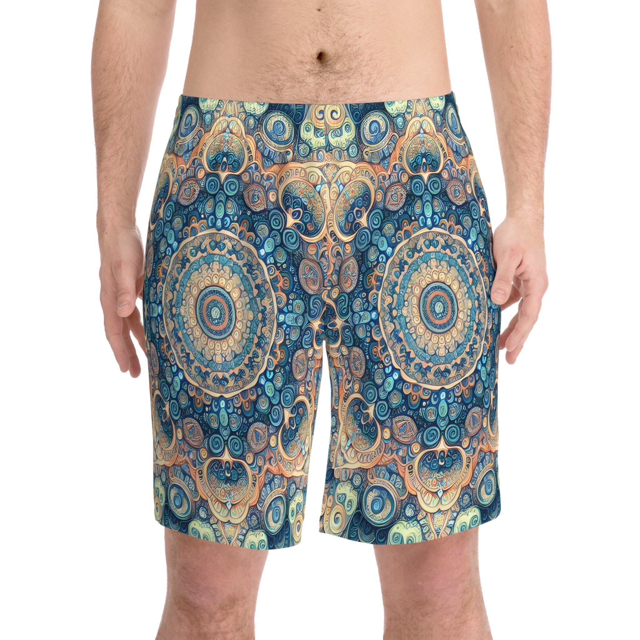 Trippy Trunks: Acid Daddy's Men's Beach Shorts - Acid Daddy