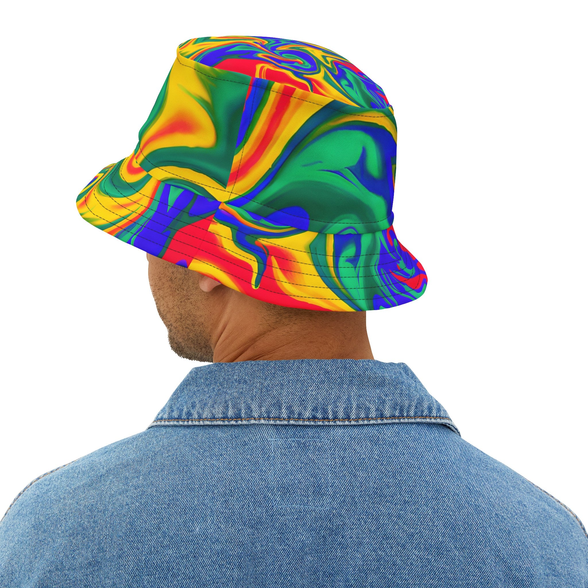 Hats - Fire Groove Rave Festival Bucket Hat - Acid Daddy