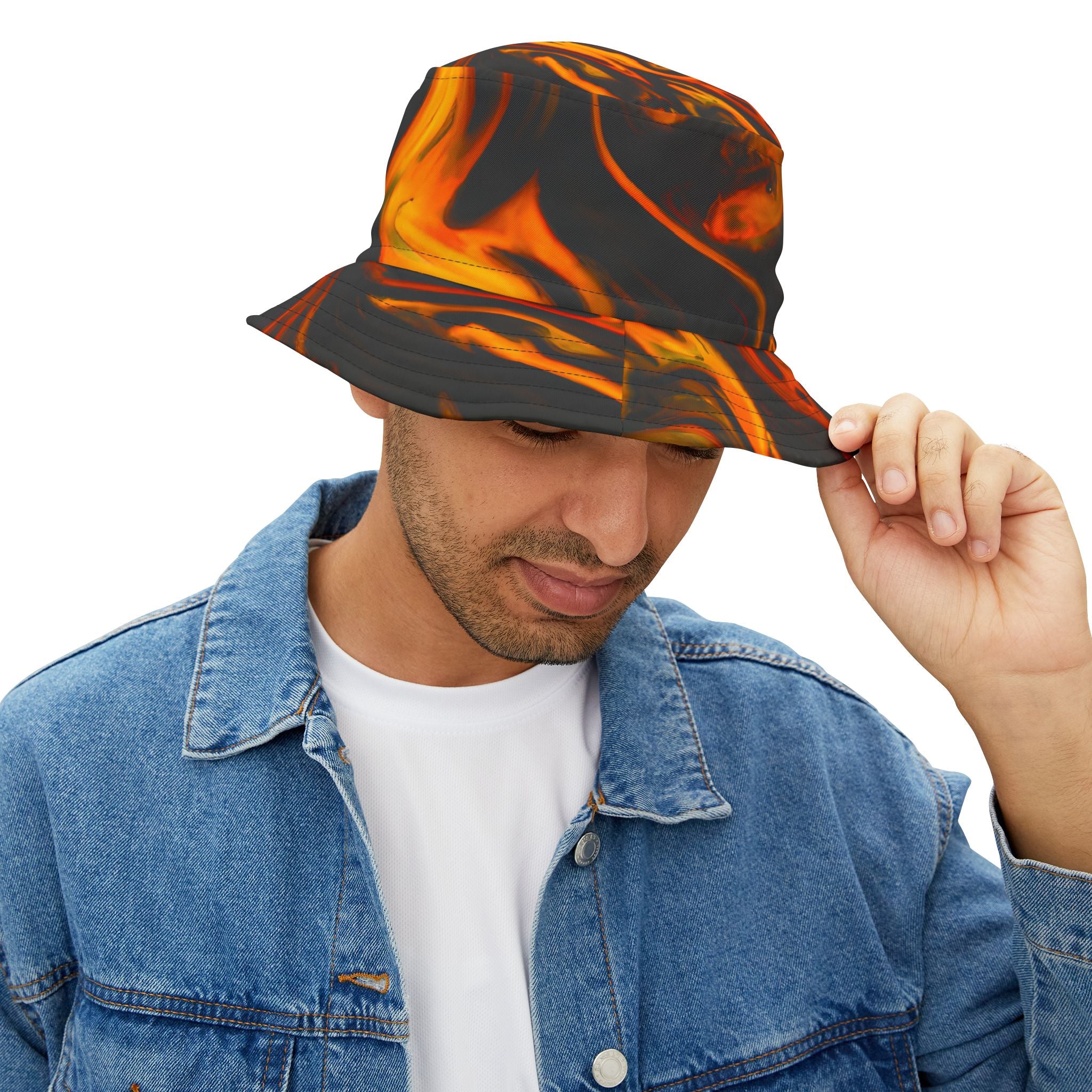 Black Flame Bucket Hat