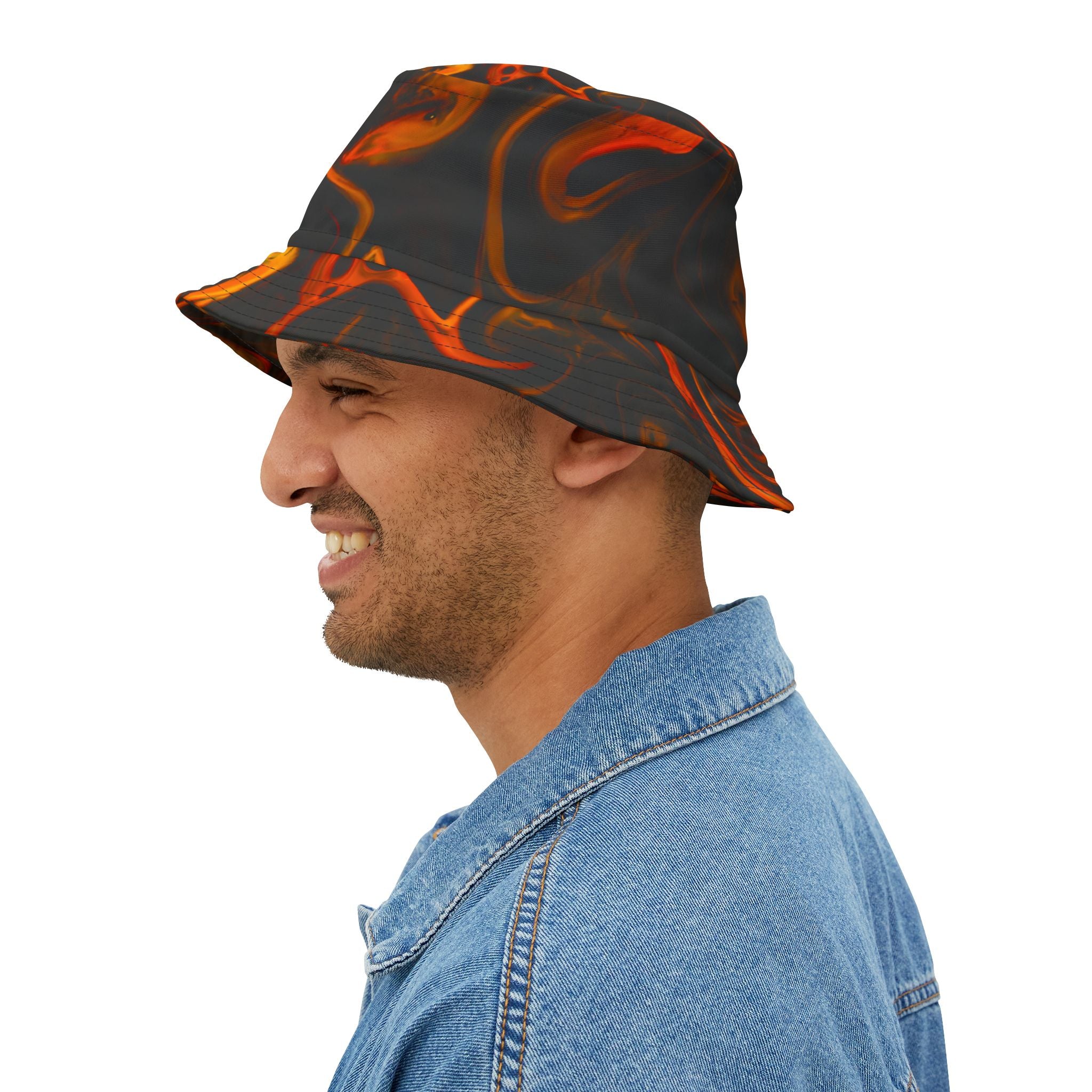 Black Flame Bucket Hat