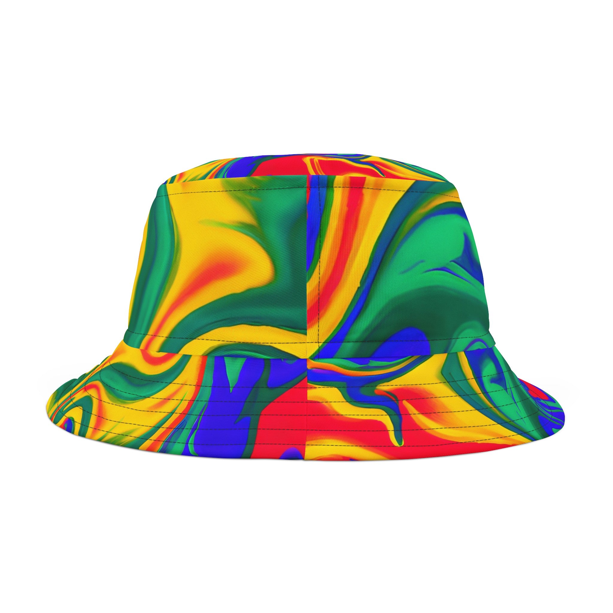 Hats - Fire Groove Rave Festival Bucket Hat - Acid Daddy