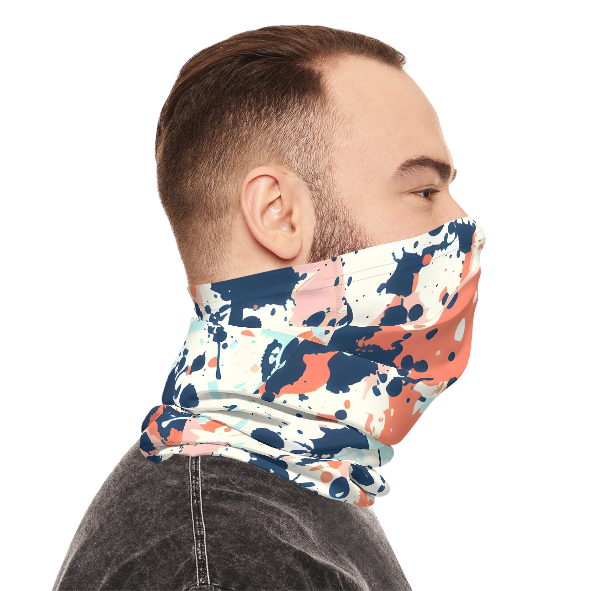 Gaiters - Mint Splash Rave - Ready Lightweight Neck Gaiter - Acid Daddy