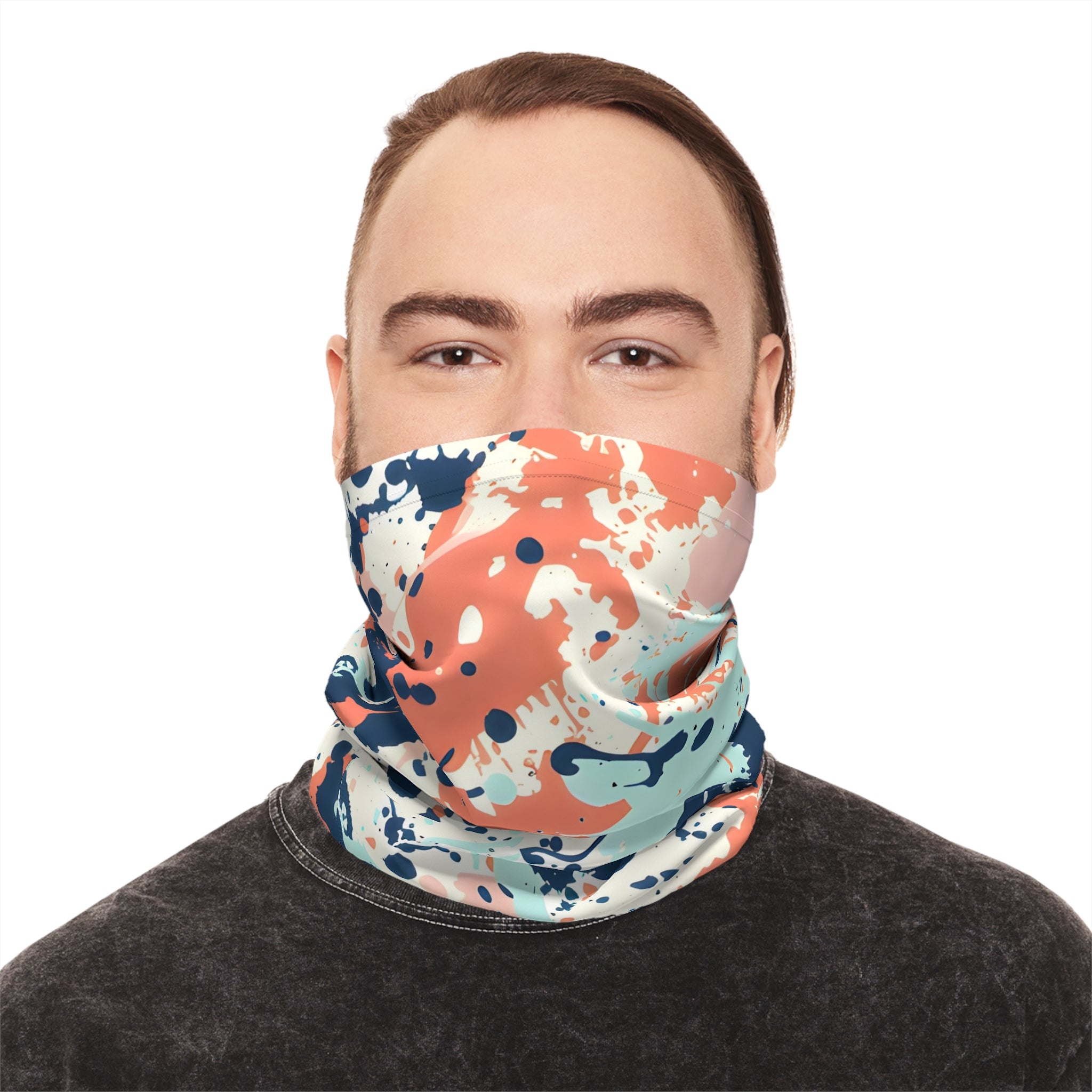 Gaiters - Mint Splash Rave - Ready Lightweight Neck Gaiter - Acid Daddy