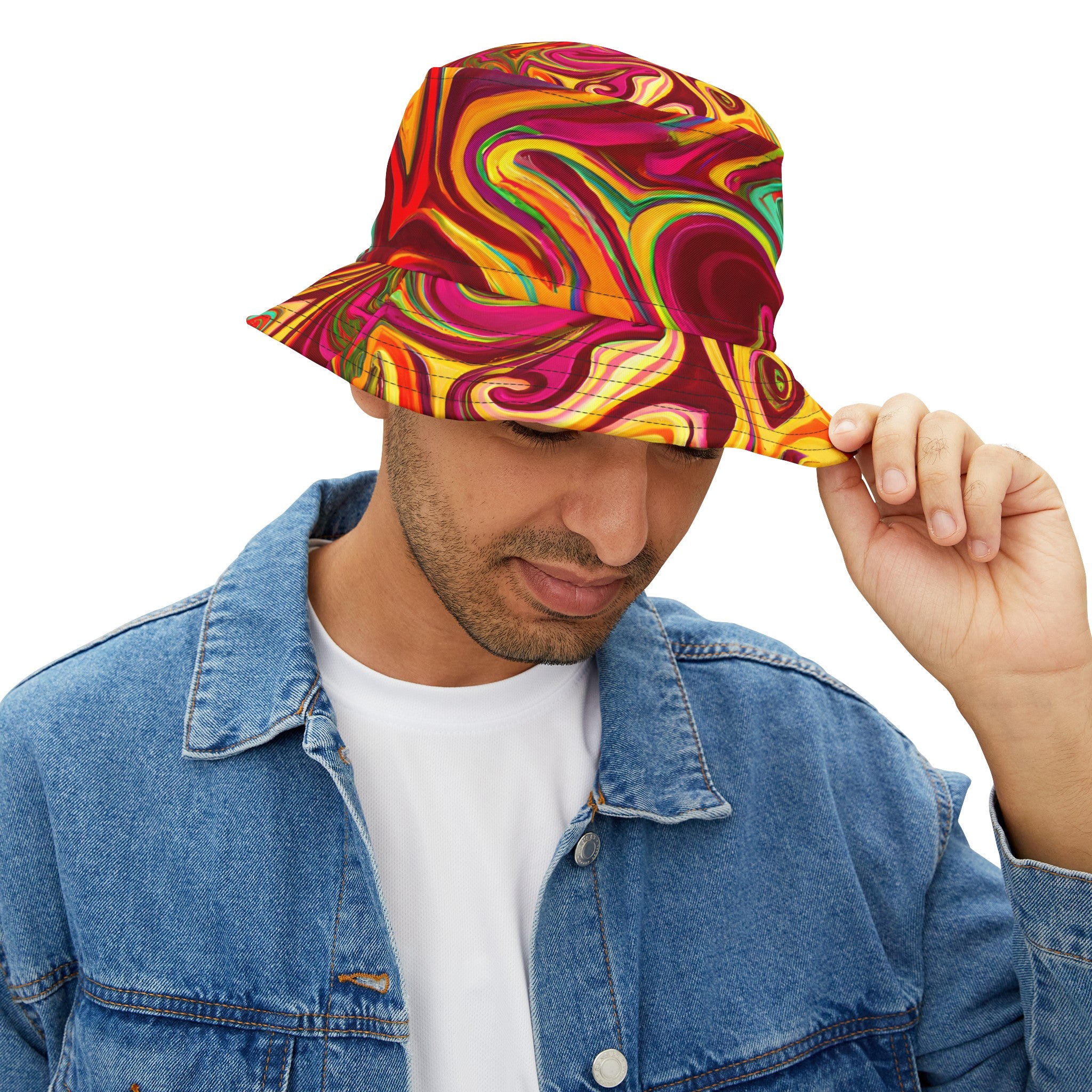 Hats - Aloha Fest Vibes Bucket Hat - Acid Daddy