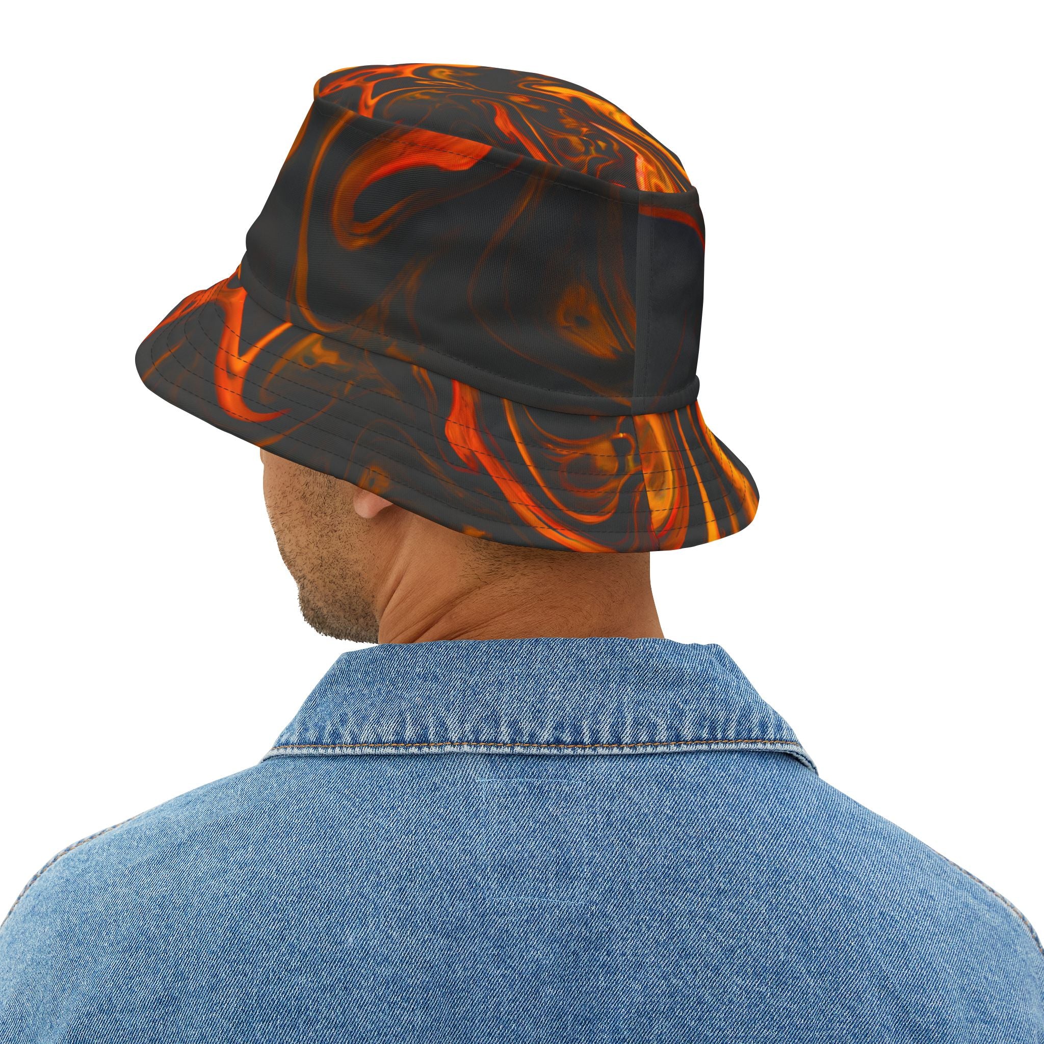 Black Flame Bucket Hat