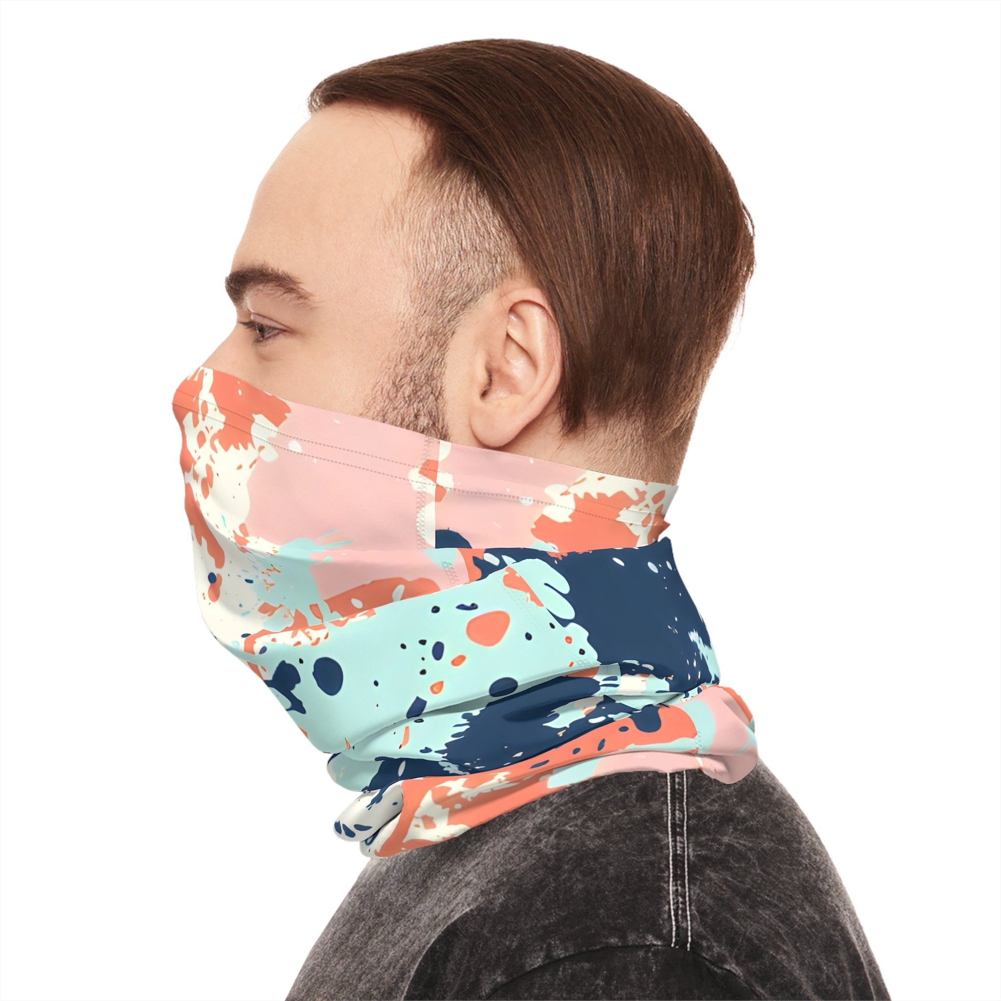 Gaiters - Mint Splash Rave - Ready Lightweight Neck Gaiter - Acid Daddy