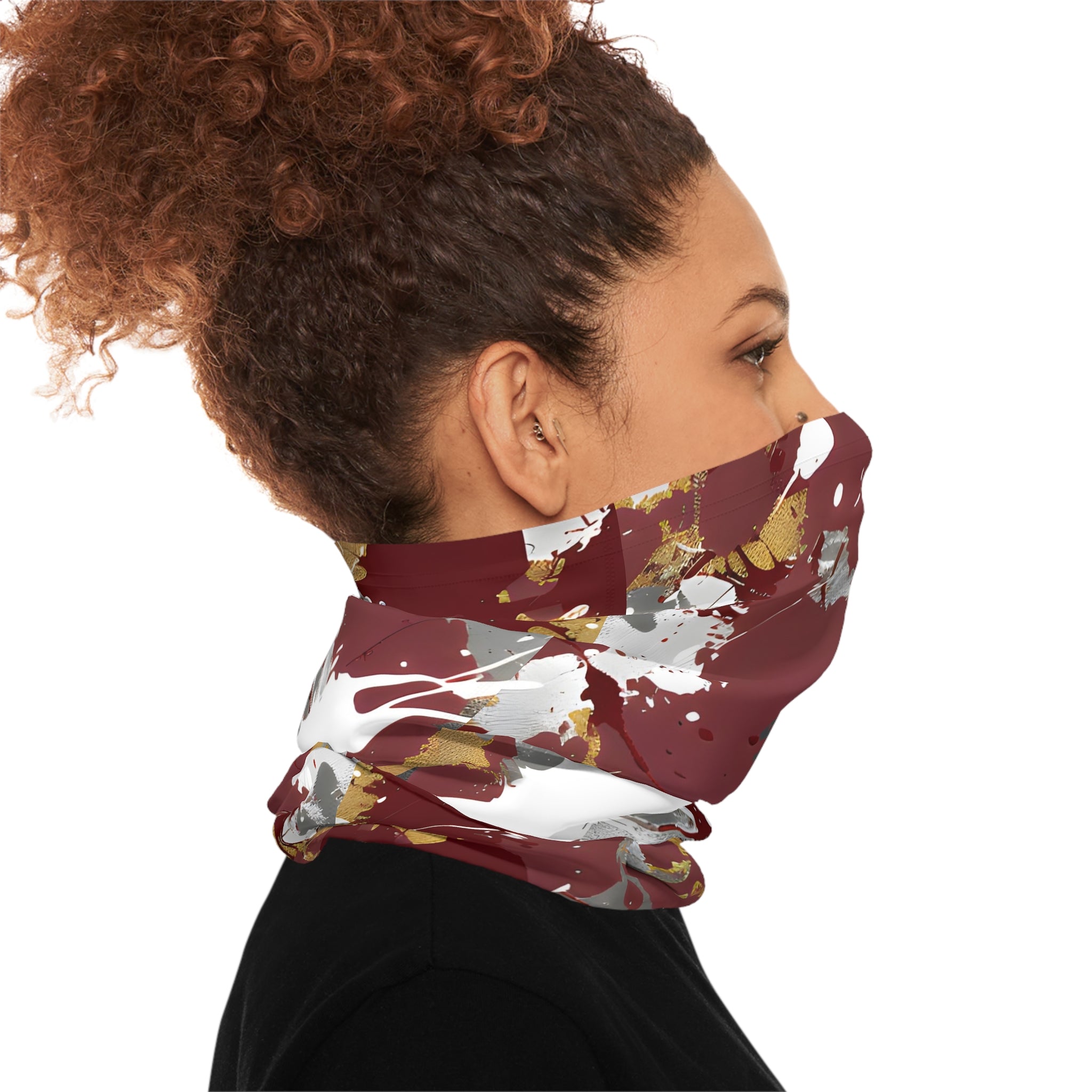 Gaiters - Maroon Groove Splash Lightweight Neck Gaiter - Acid Daddy