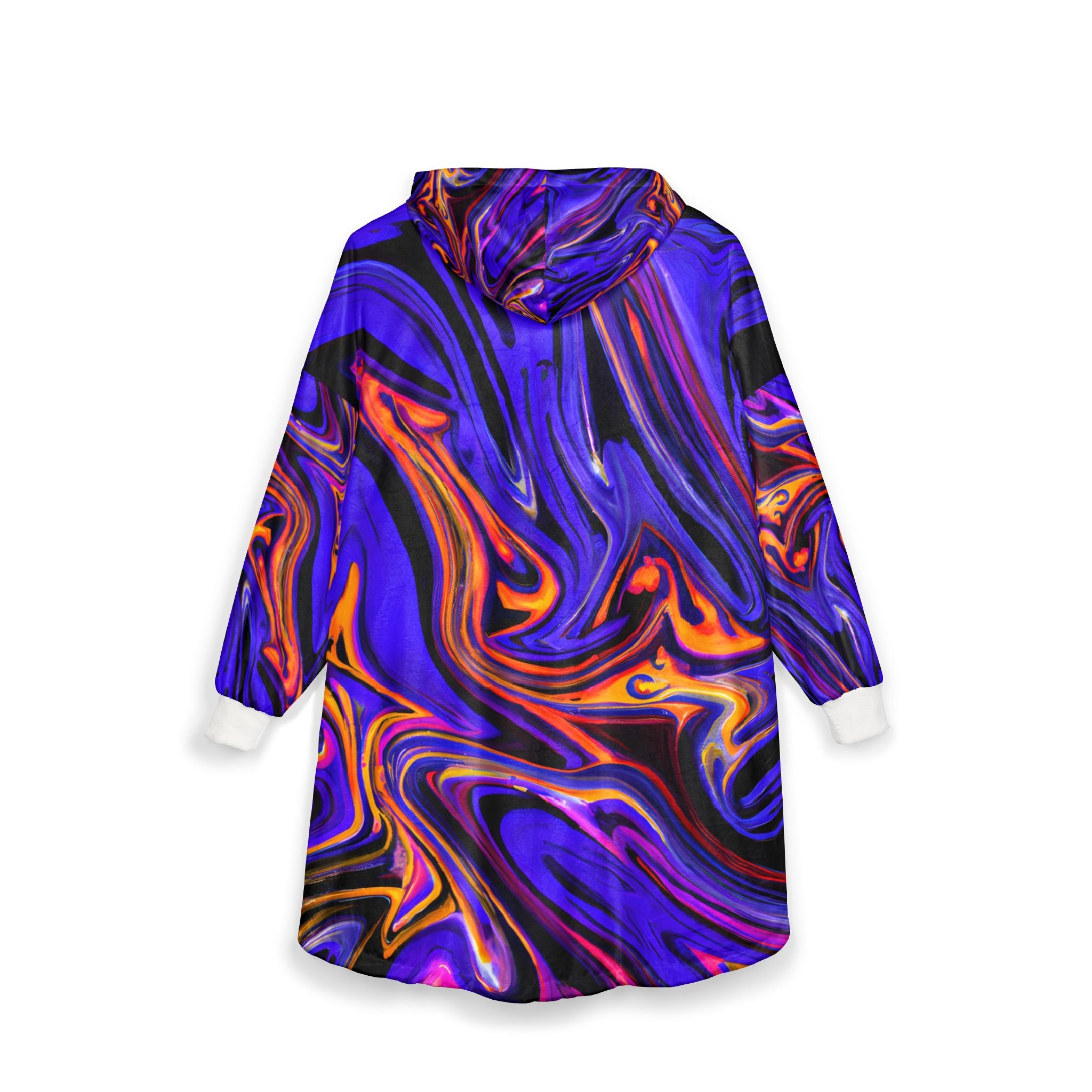 Purple Flux Unisex Hooded Blanket