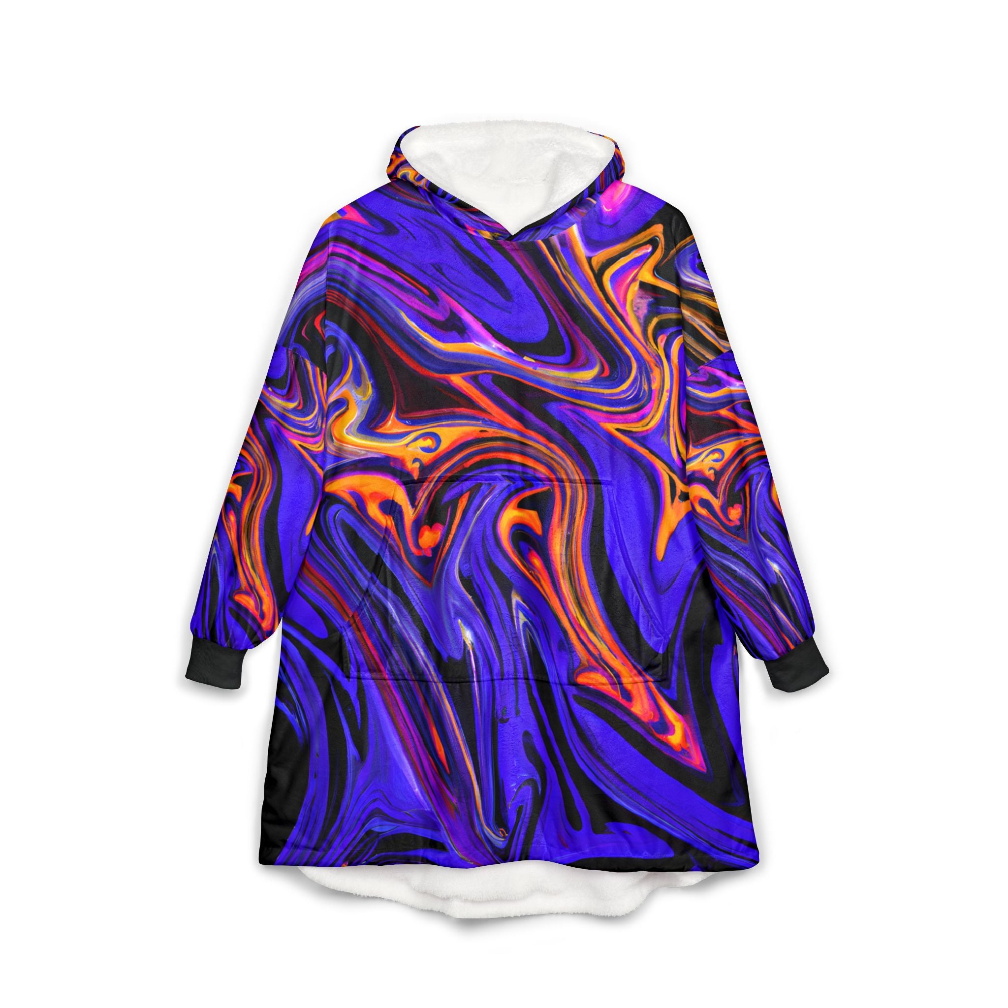 Purple Flux Unisex Hooded Blanket