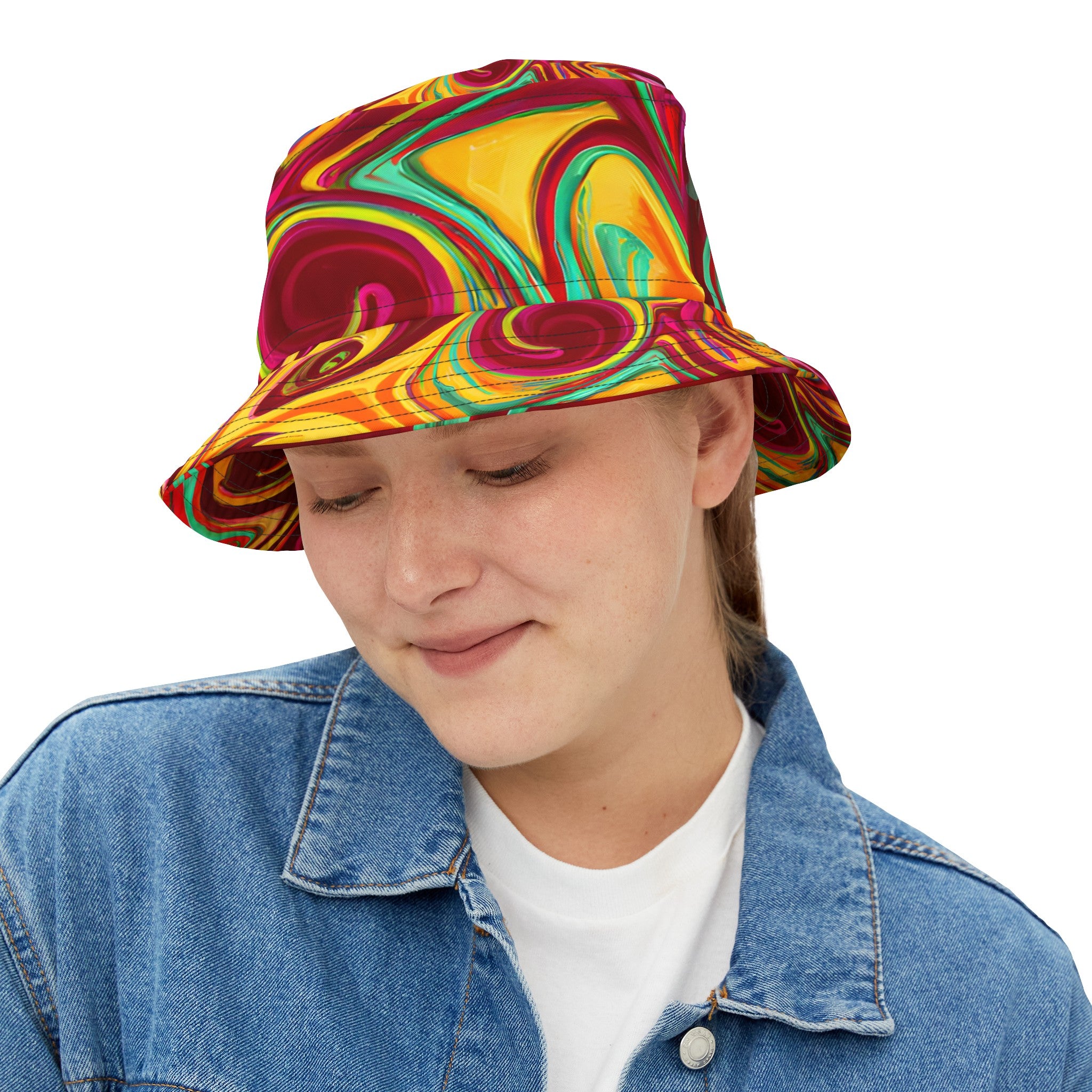 Hats - Aloha Fest Vibes Bucket Hat - Acid Daddy