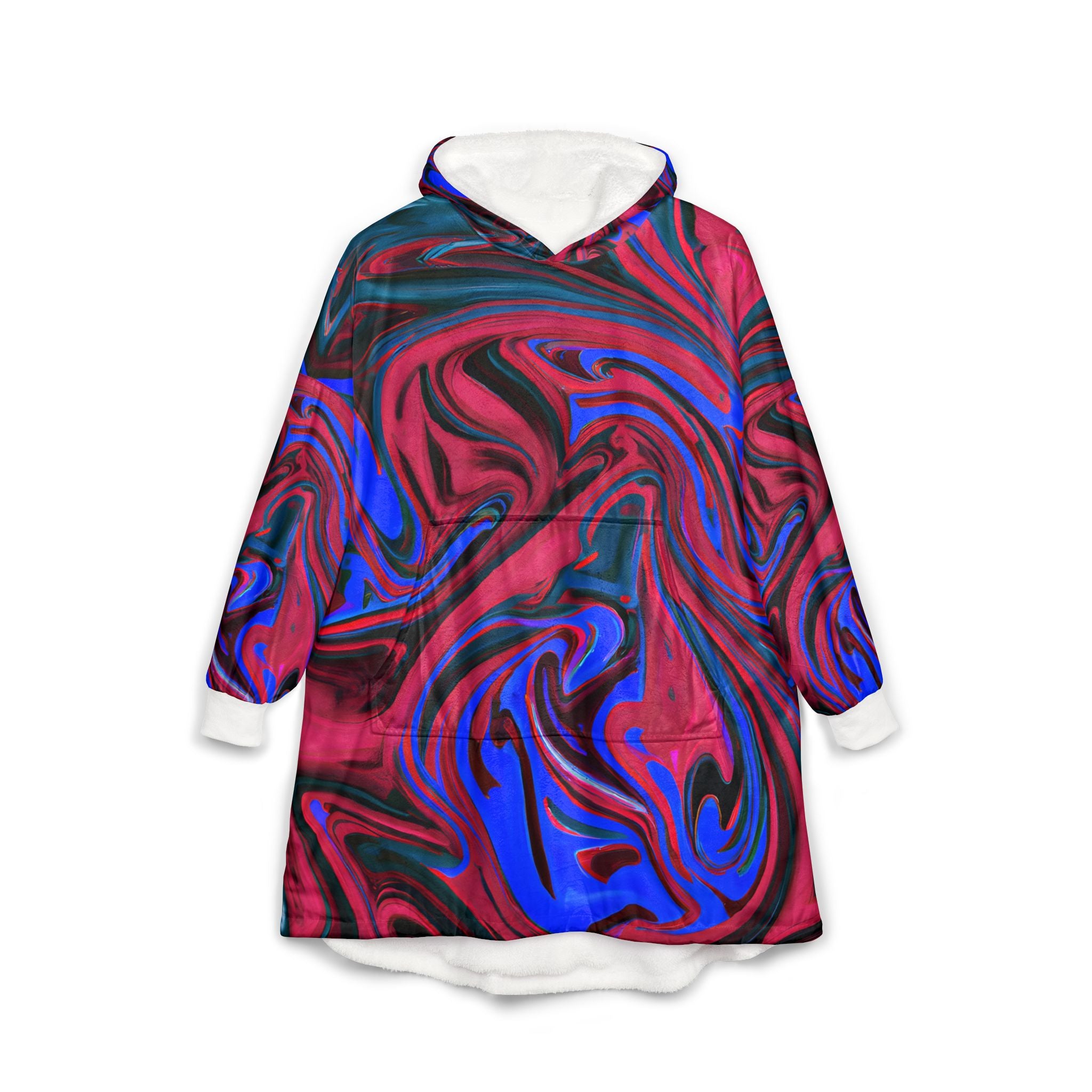 Blue Hues Unisex Hooded Blanket