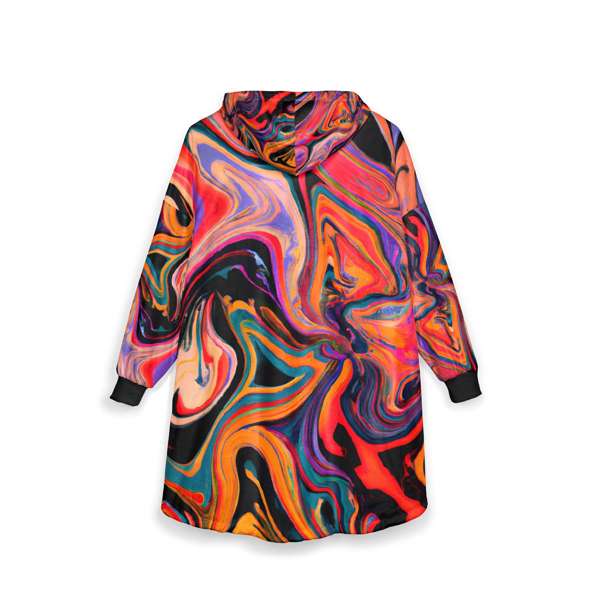 Pastel Swirl Unisex Hooded Blanket