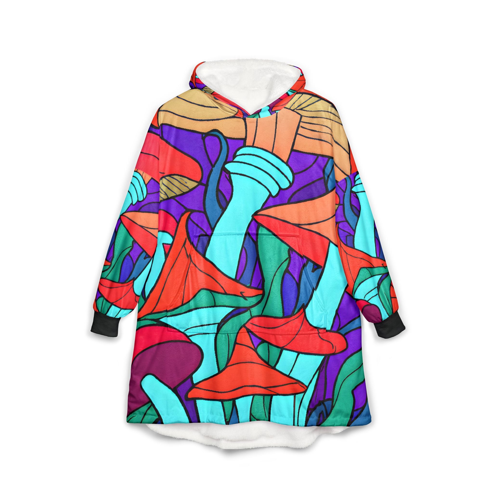 Mushroom Rip Unisex Hooded Blanket