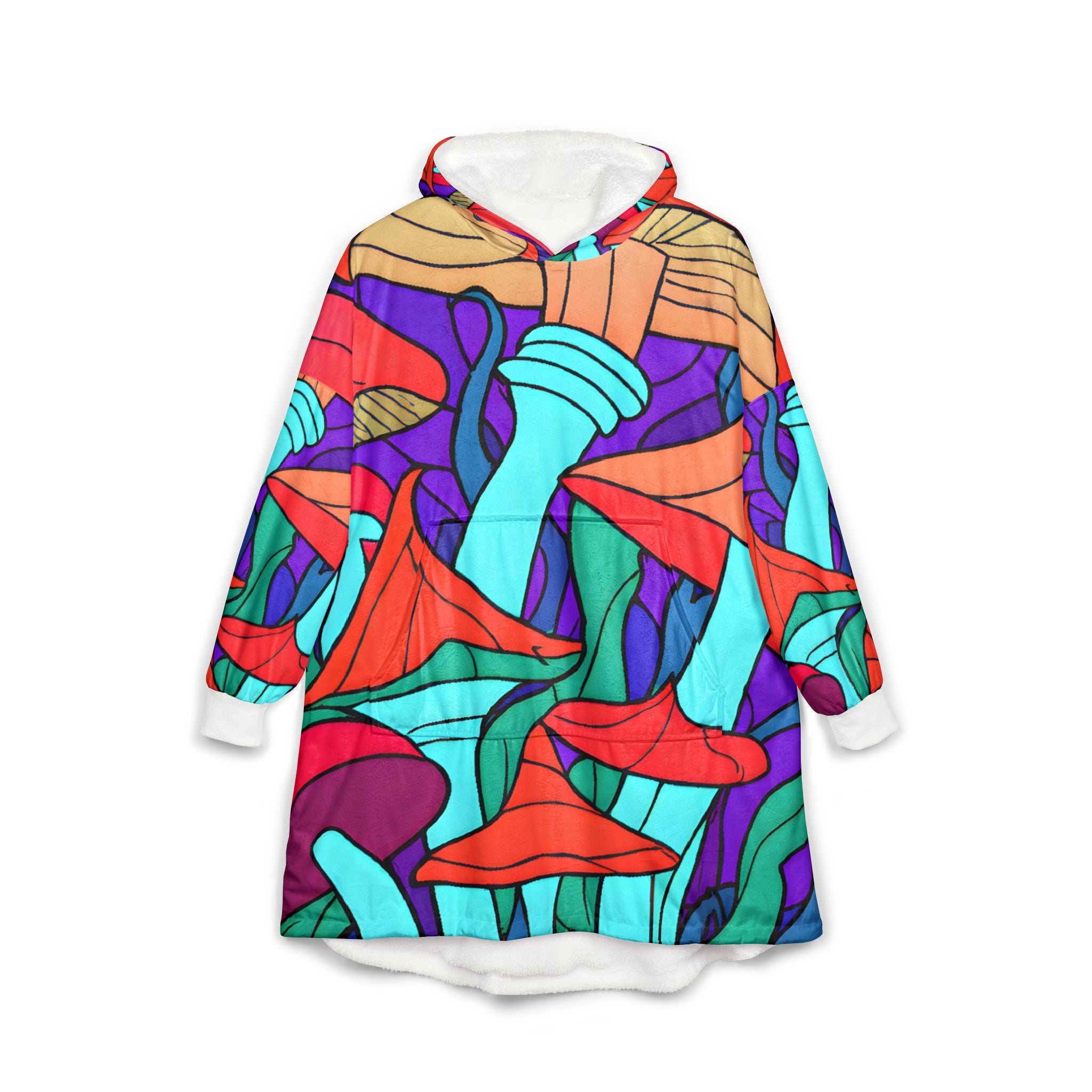 Mushroom Rip Unisex Hooded Blanket