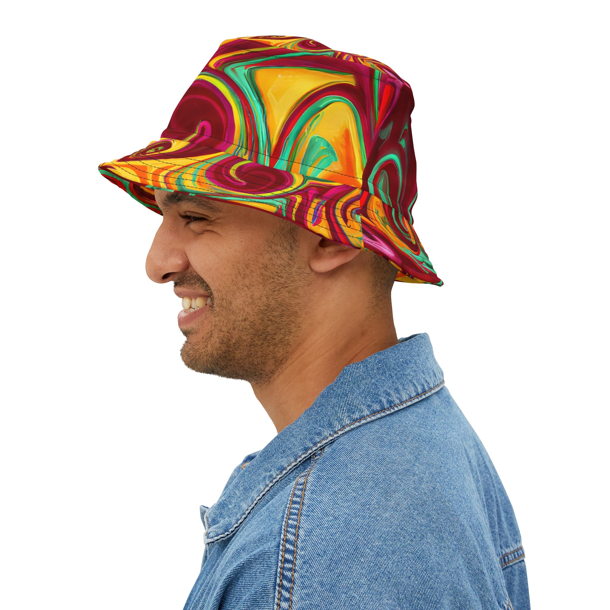 Hats - Aloha Fest Vibes Bucket Hat - Acid Daddy