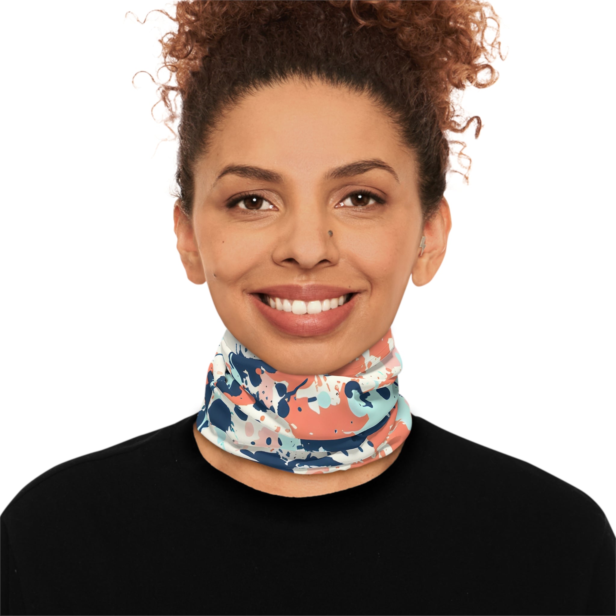Gaiters - Mint Splash Rave - Ready Lightweight Neck Gaiter - Acid Daddy