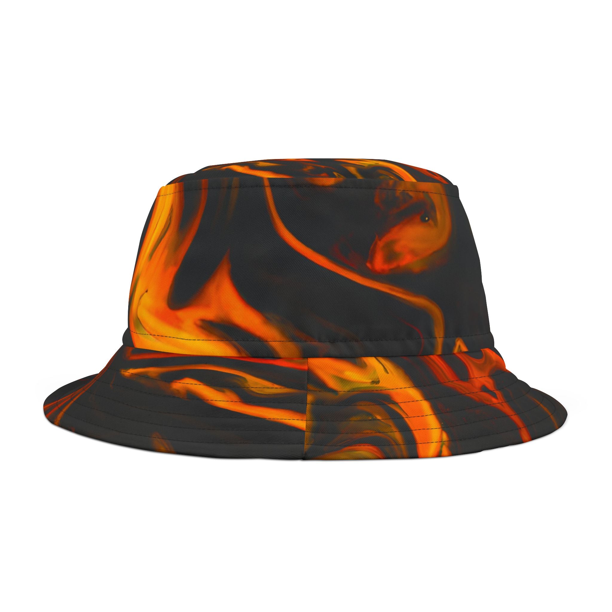 Black Flame Bucket Hat