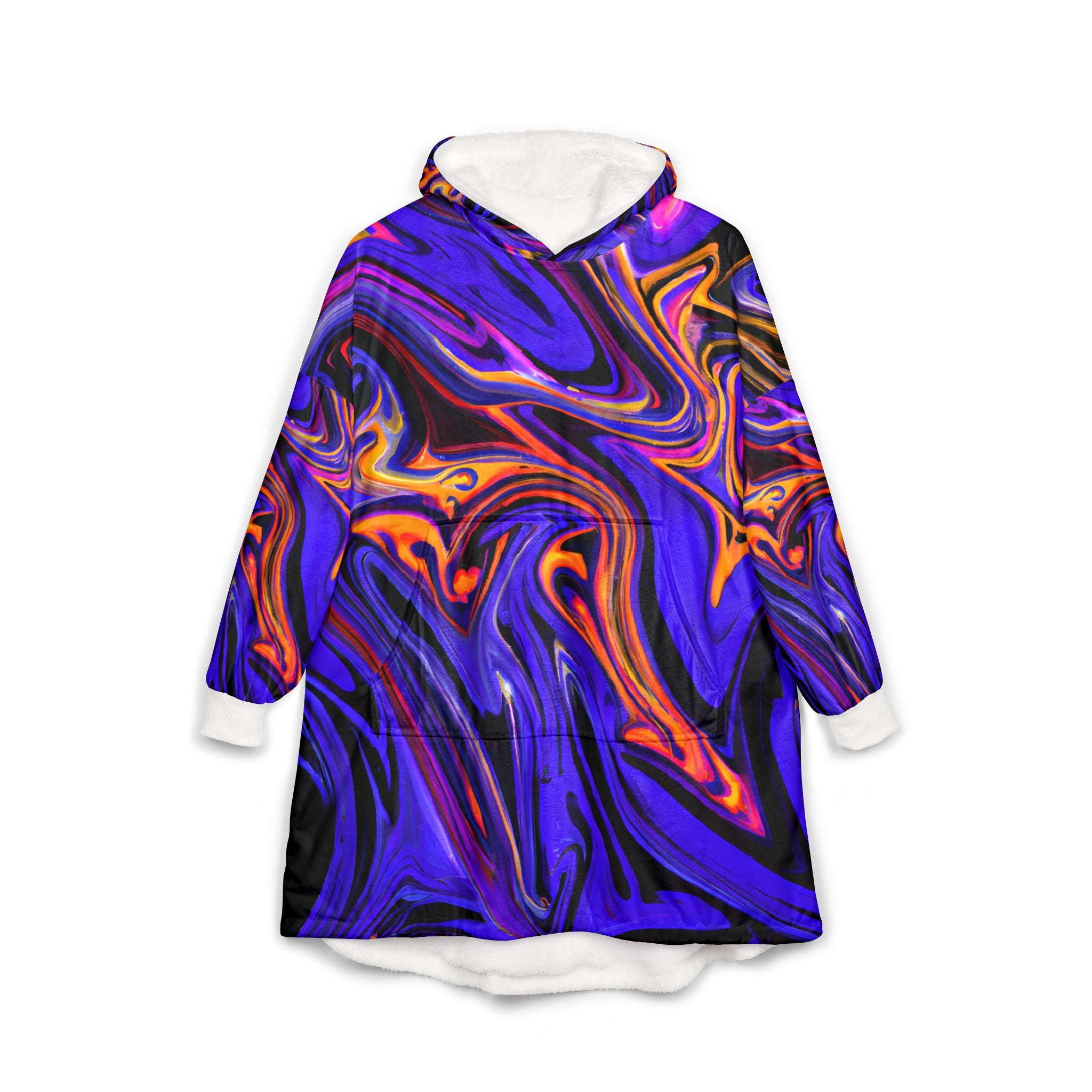 Purple Flux Unisex Hooded Blanket