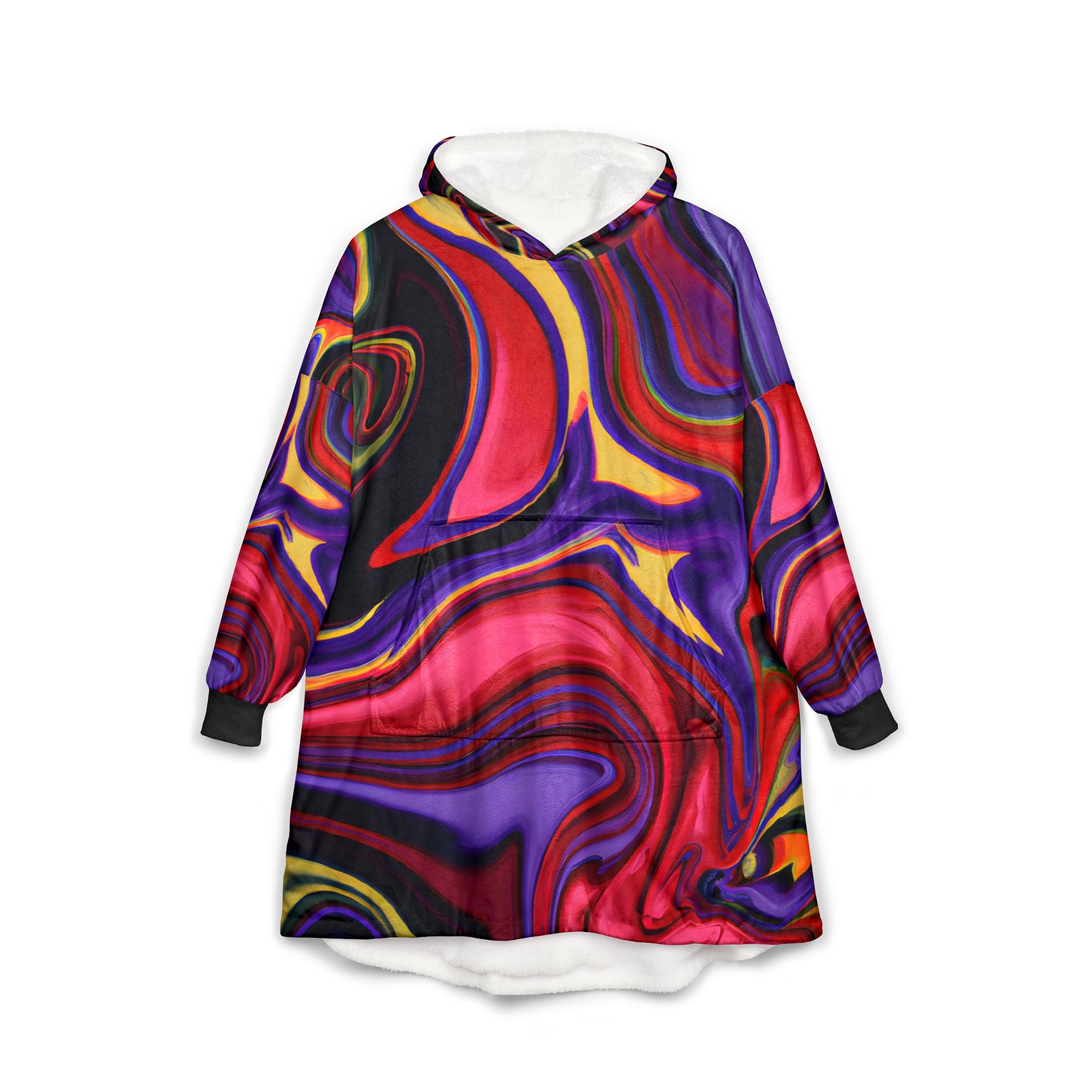 Pink Nebula Unisex Hooded Blanket