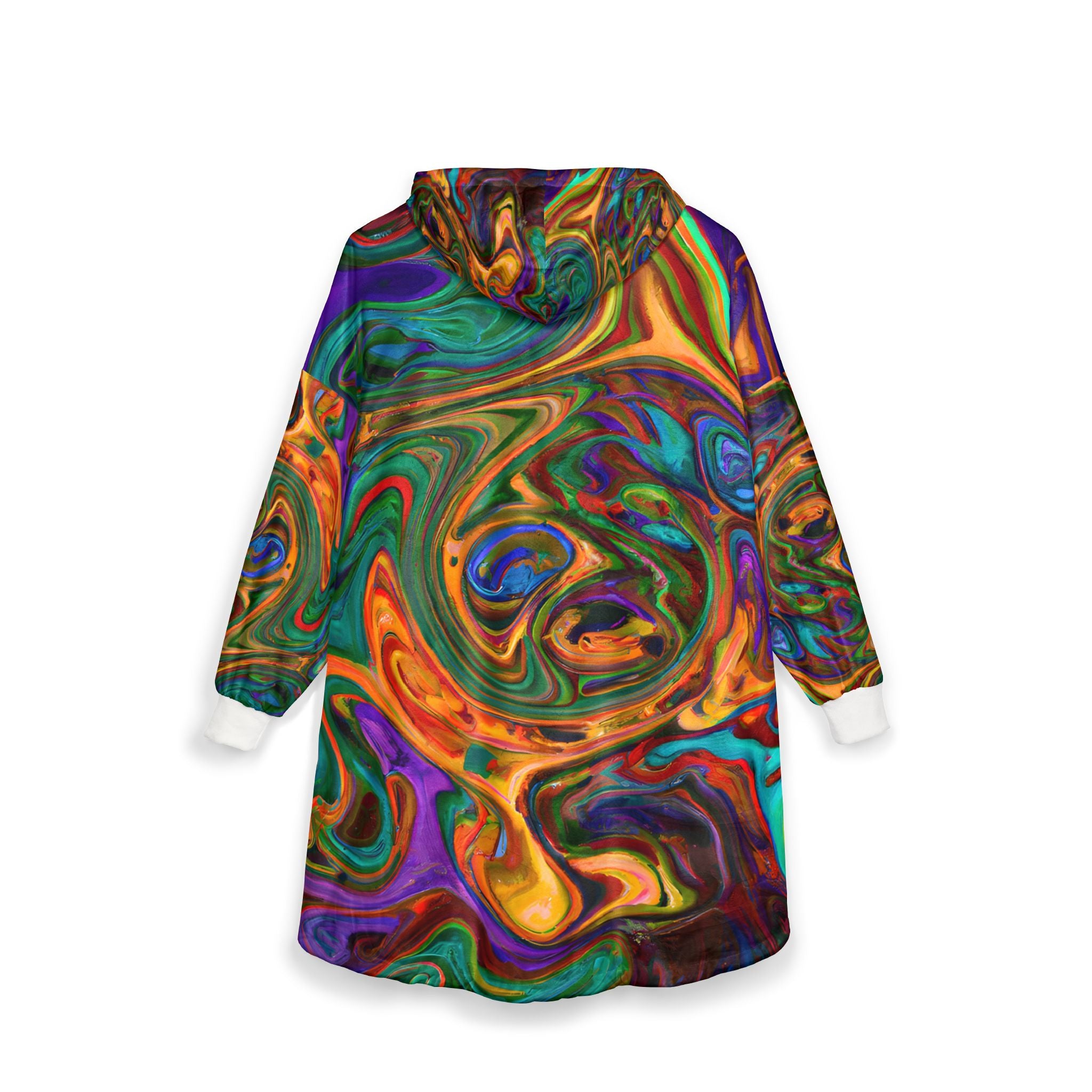 Retro Chaos Unisex Hooded Blanket