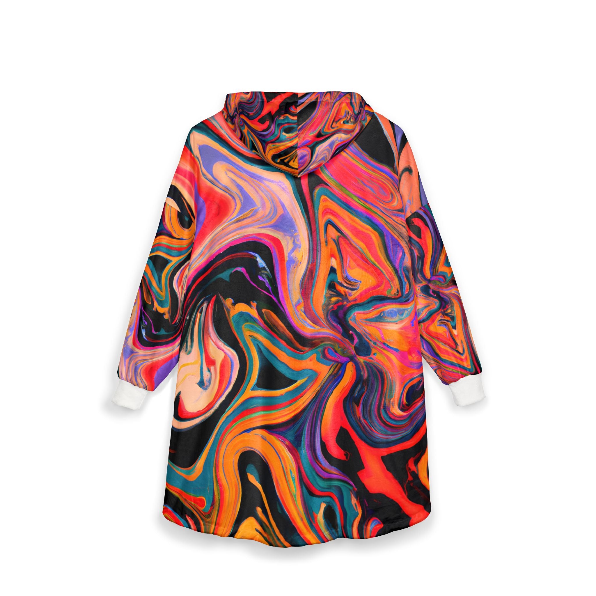 Pastel Swirl Unisex Hooded Blanket