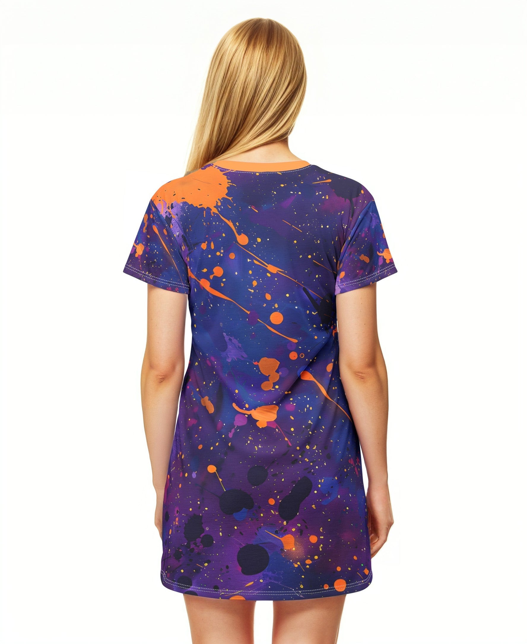 Festival Dresses - Violet Gold Midnight T - Shirt Dress - Acid Daddy