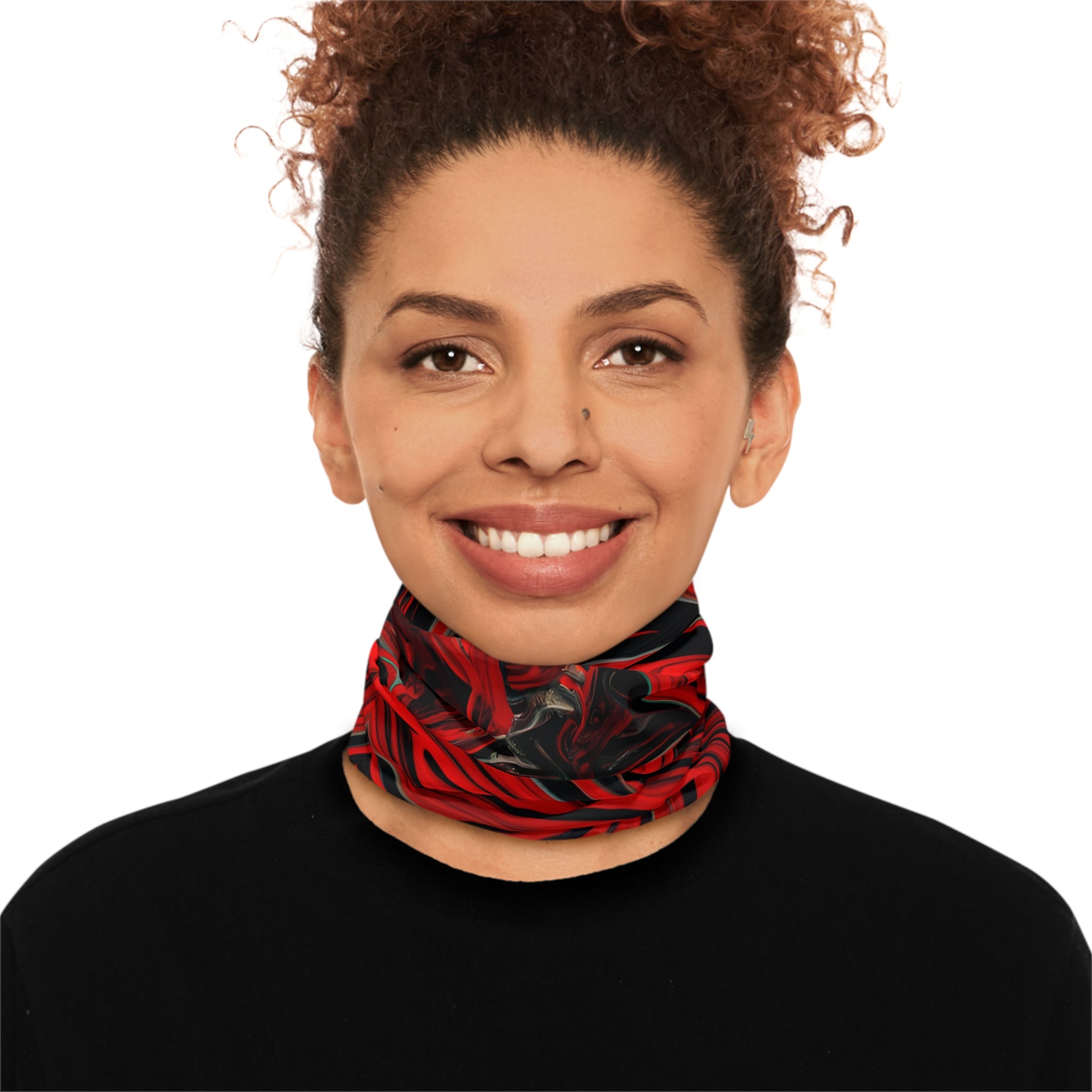 Raging Red Heart Lightweight Neck Gaiter
