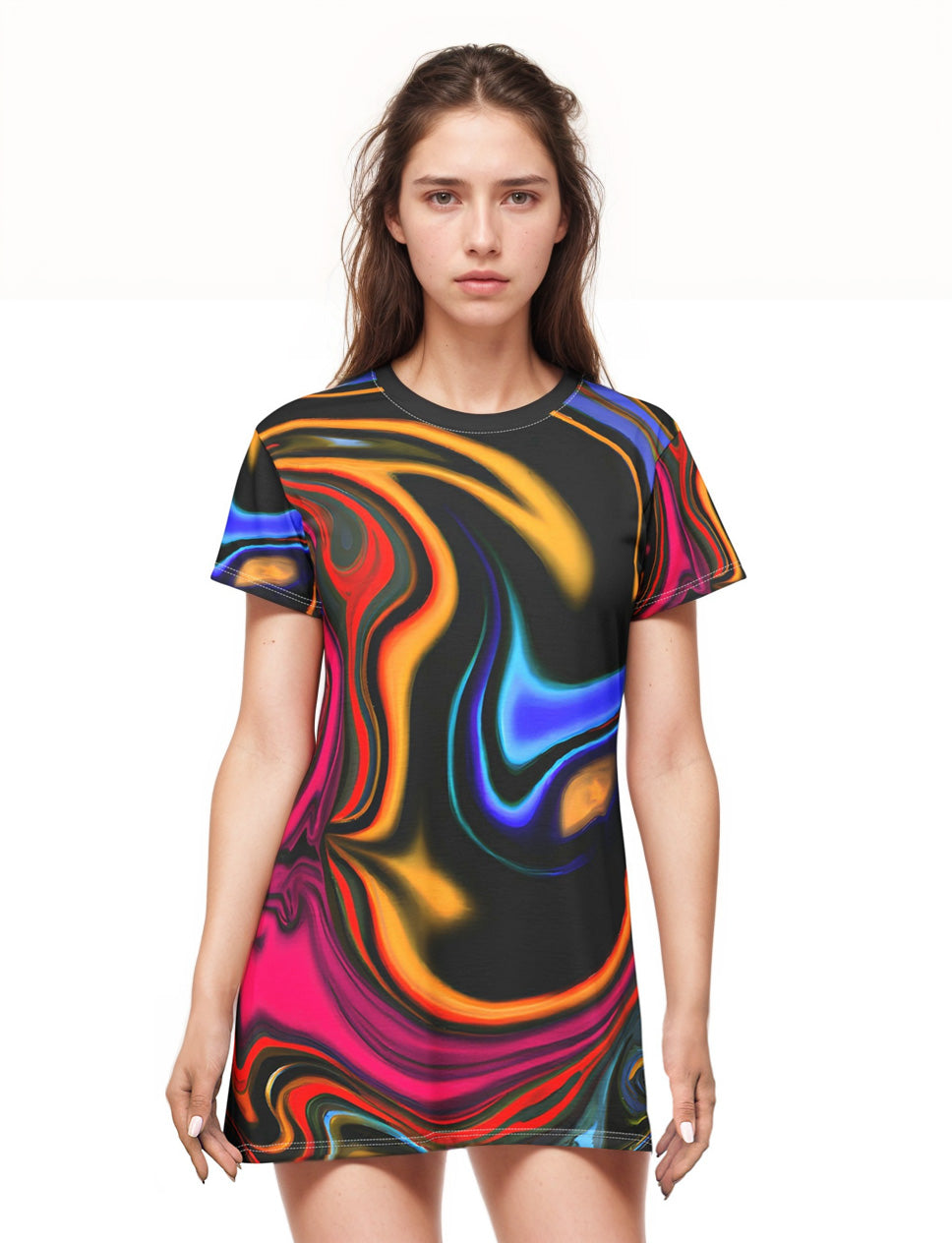 Festival Dresses - Infinity Bliss T - Shirt Dress - Acid Daddy