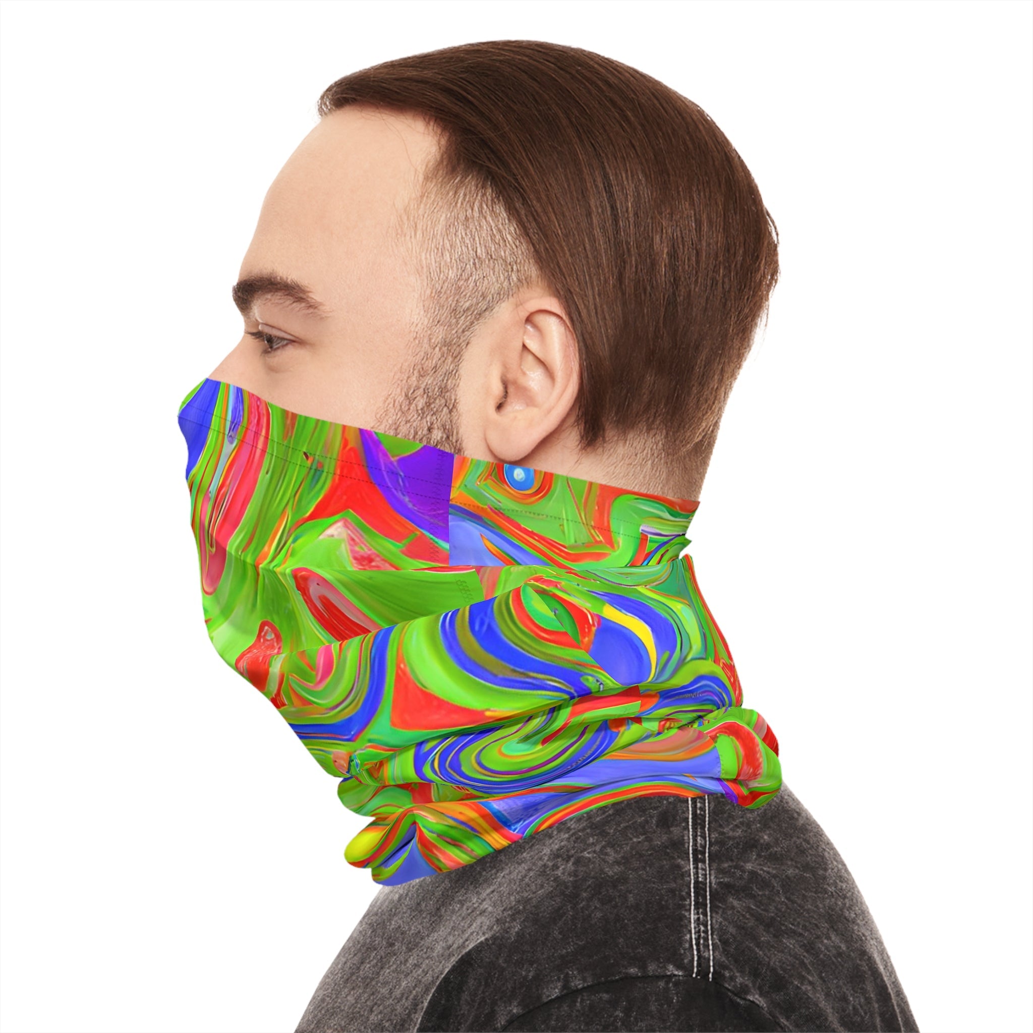 Gaiters - Acid Drip Green Lightweight Neck Gaiter - Acid Daddy