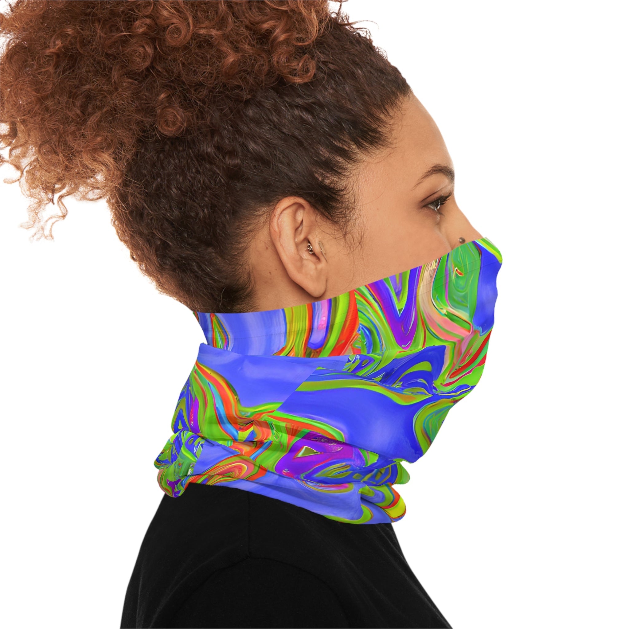 Gaiters - Acid Drip Green Lightweight Neck Gaiter - Acid Daddy
