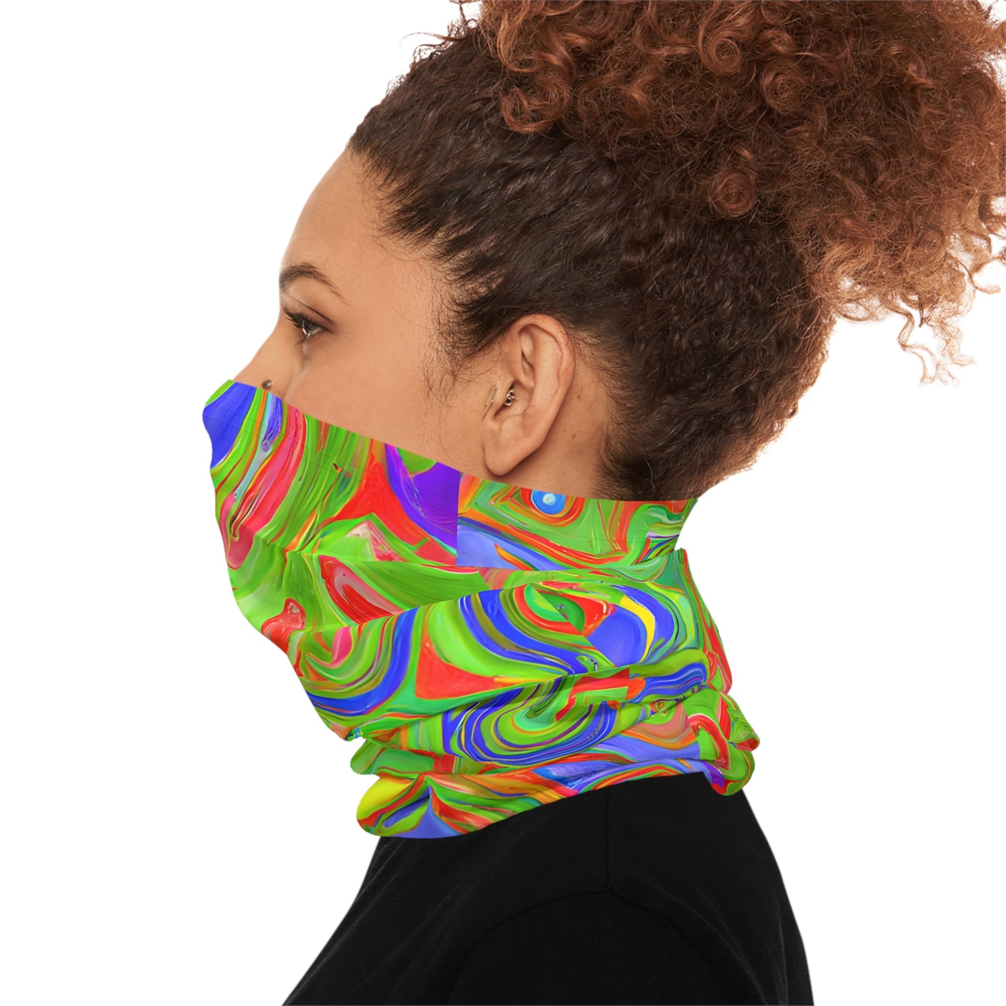 Gaiters - Acid Drip Green Lightweight Neck Gaiter - Acid Daddy