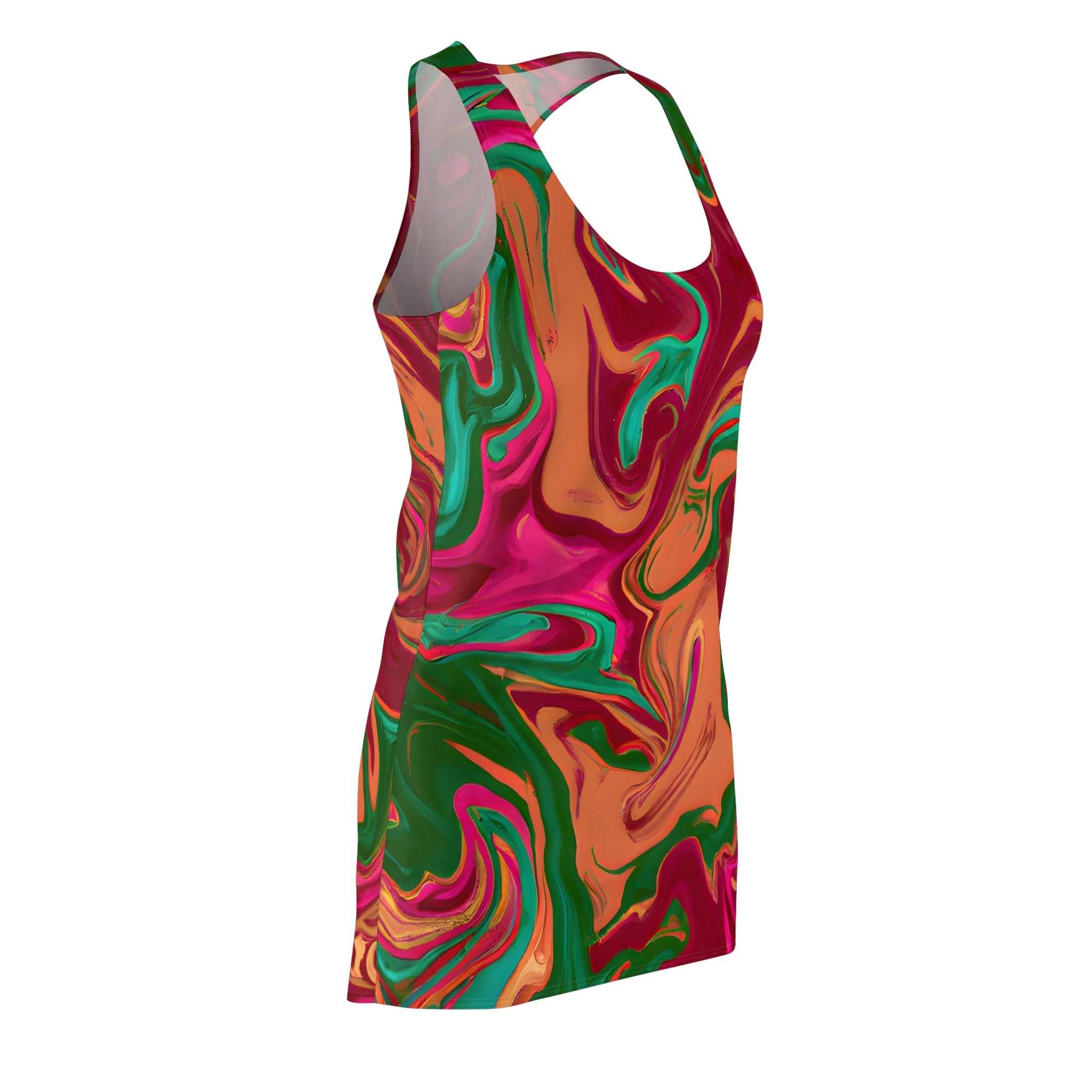 All Over Prints - Electric Forest Racerback Dress - Acid Daddy