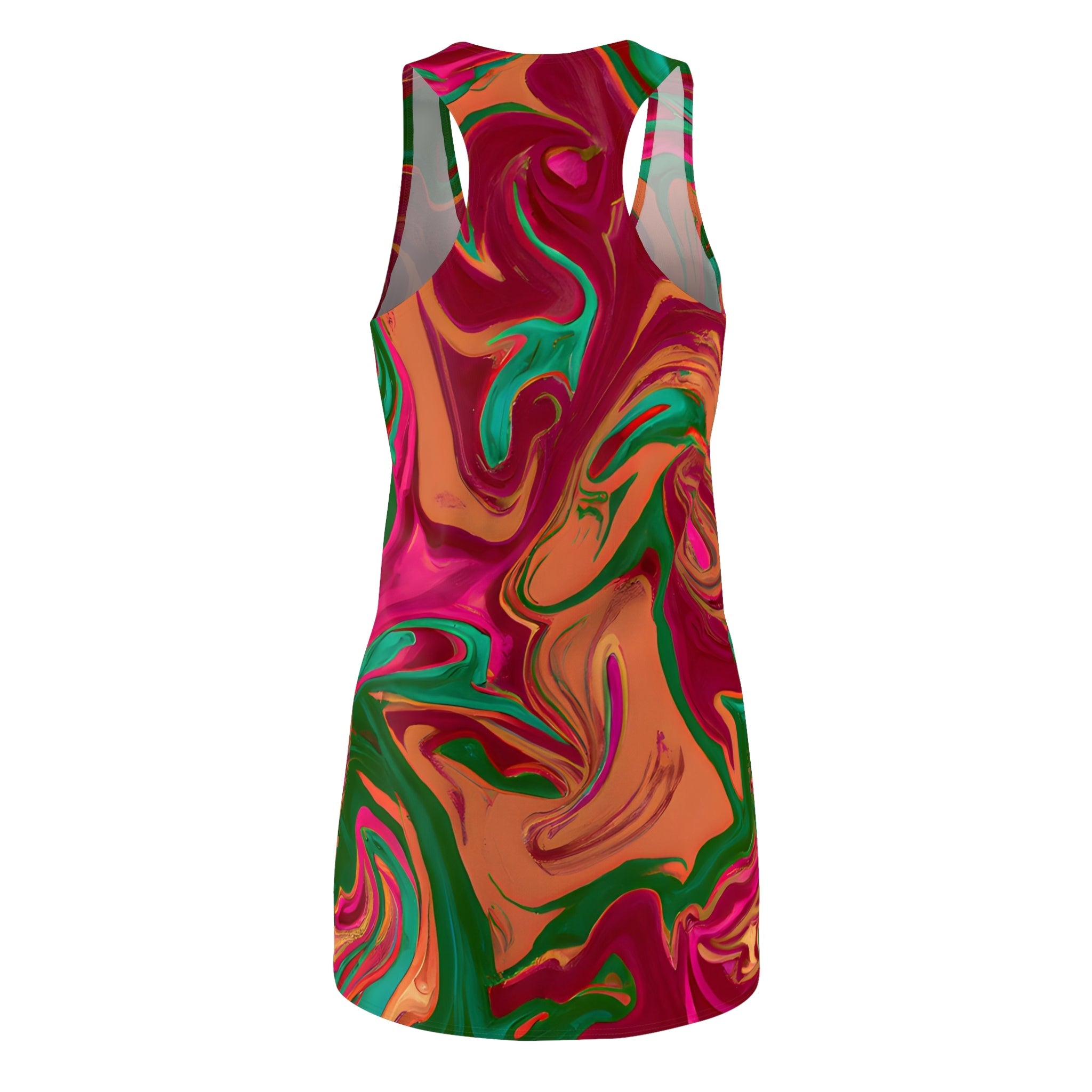 All Over Prints - Electric Forest Racerback Dress - Acid Daddy