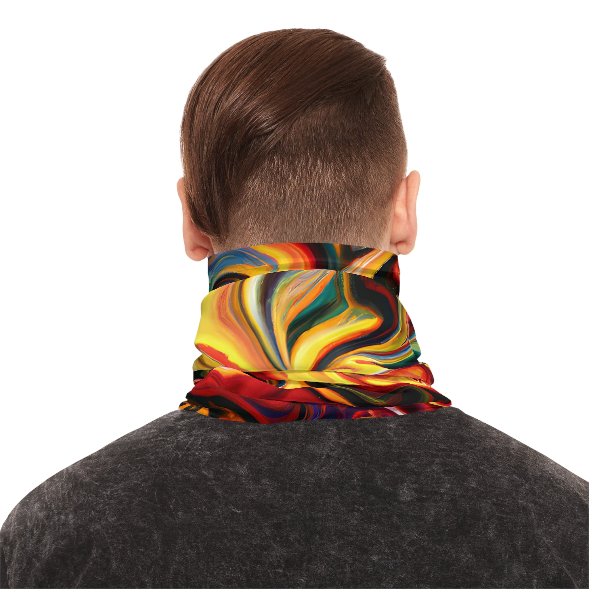 Gaiters - Colorful Spicy Swirl Midweight Neck Gaiter - Acid Daddy