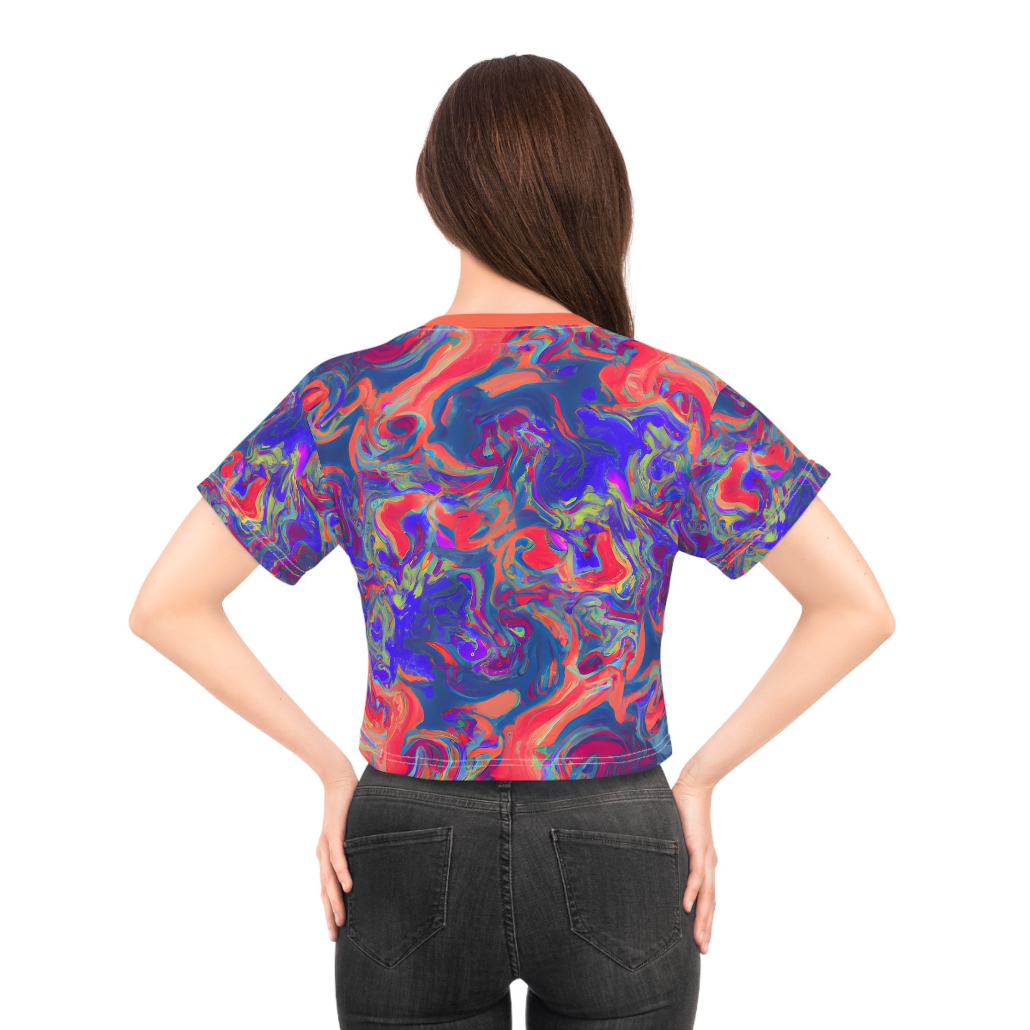 Crop Top Tees - Pastel Dream Crop Top Tee - Acid Daddy