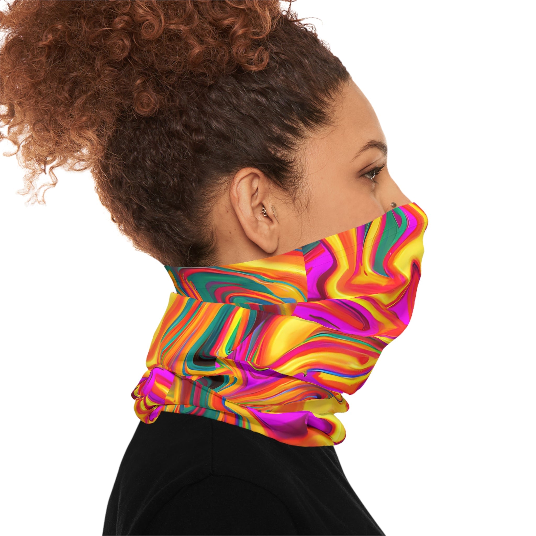 Gaiters - Daisy Carnival Art Lightweight Neck Gaiter - Acid Daddy