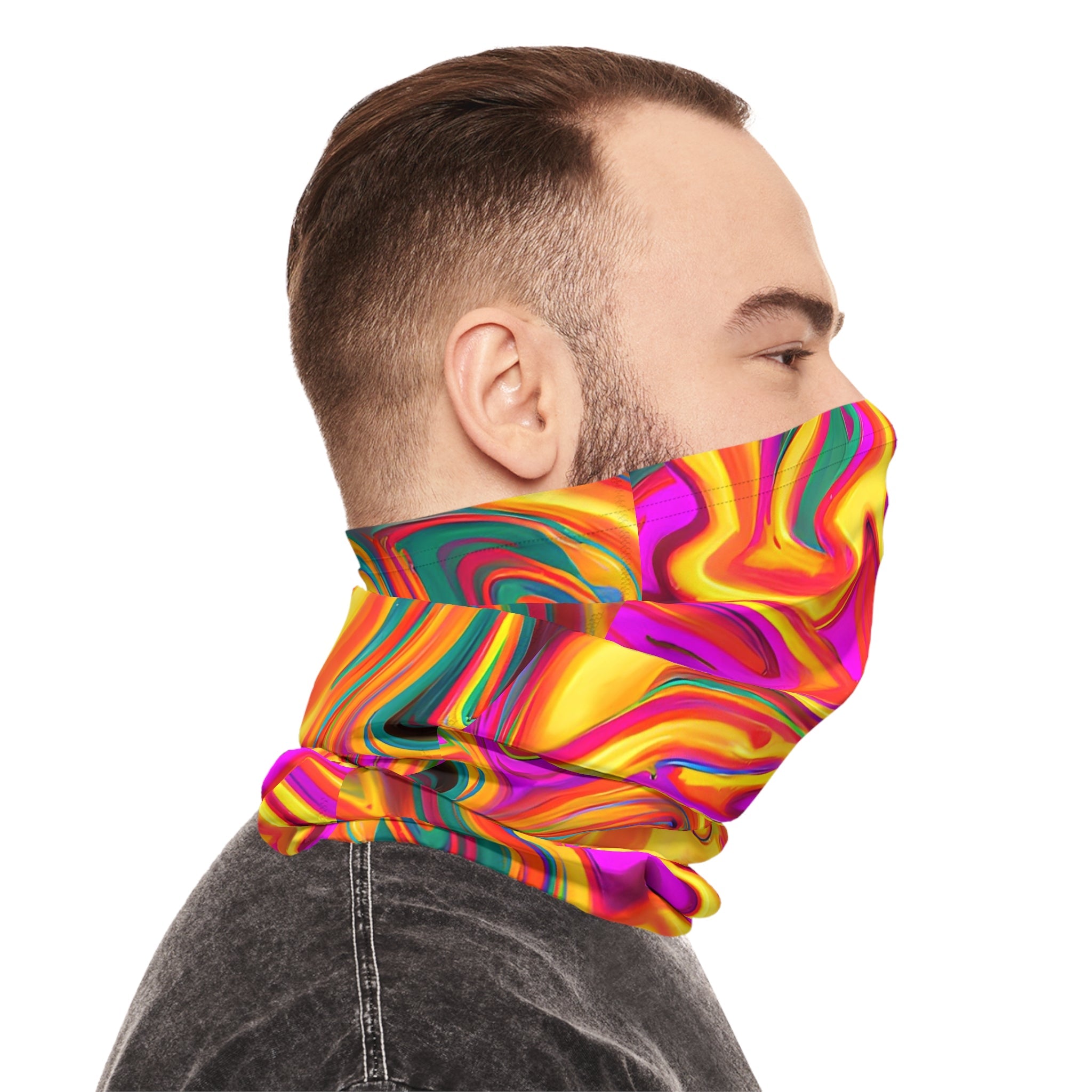 Gaiters - Daisy Carnival Art Lightweight Neck Gaiter - Acid Daddy