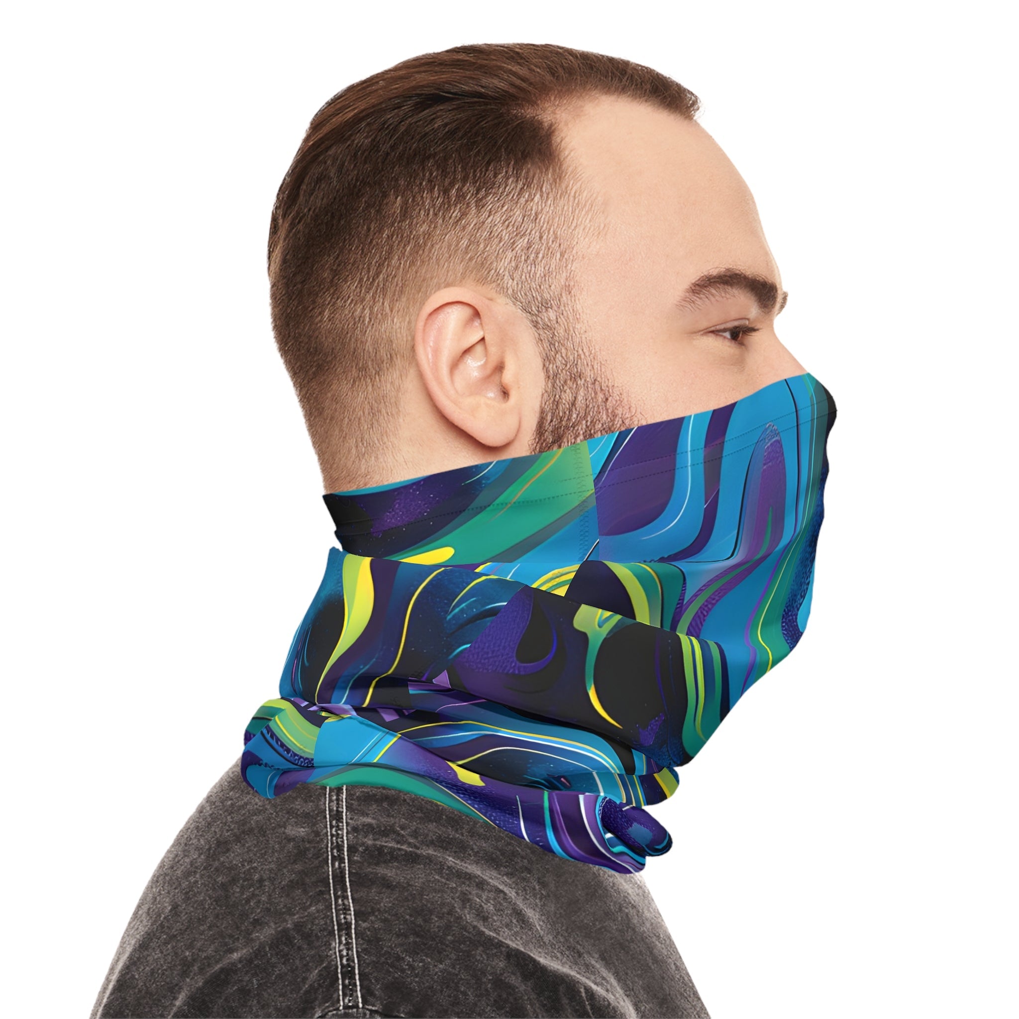 Gaiters - Dark Star Blue Chic Lightweight Neck Gaiter - Acid Daddy