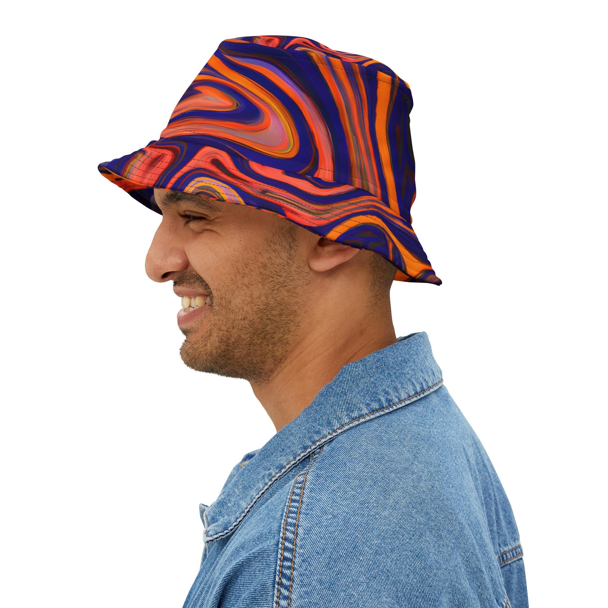 Hats - Transcendent Zen Beats Bucket Hat - Acid Daddy