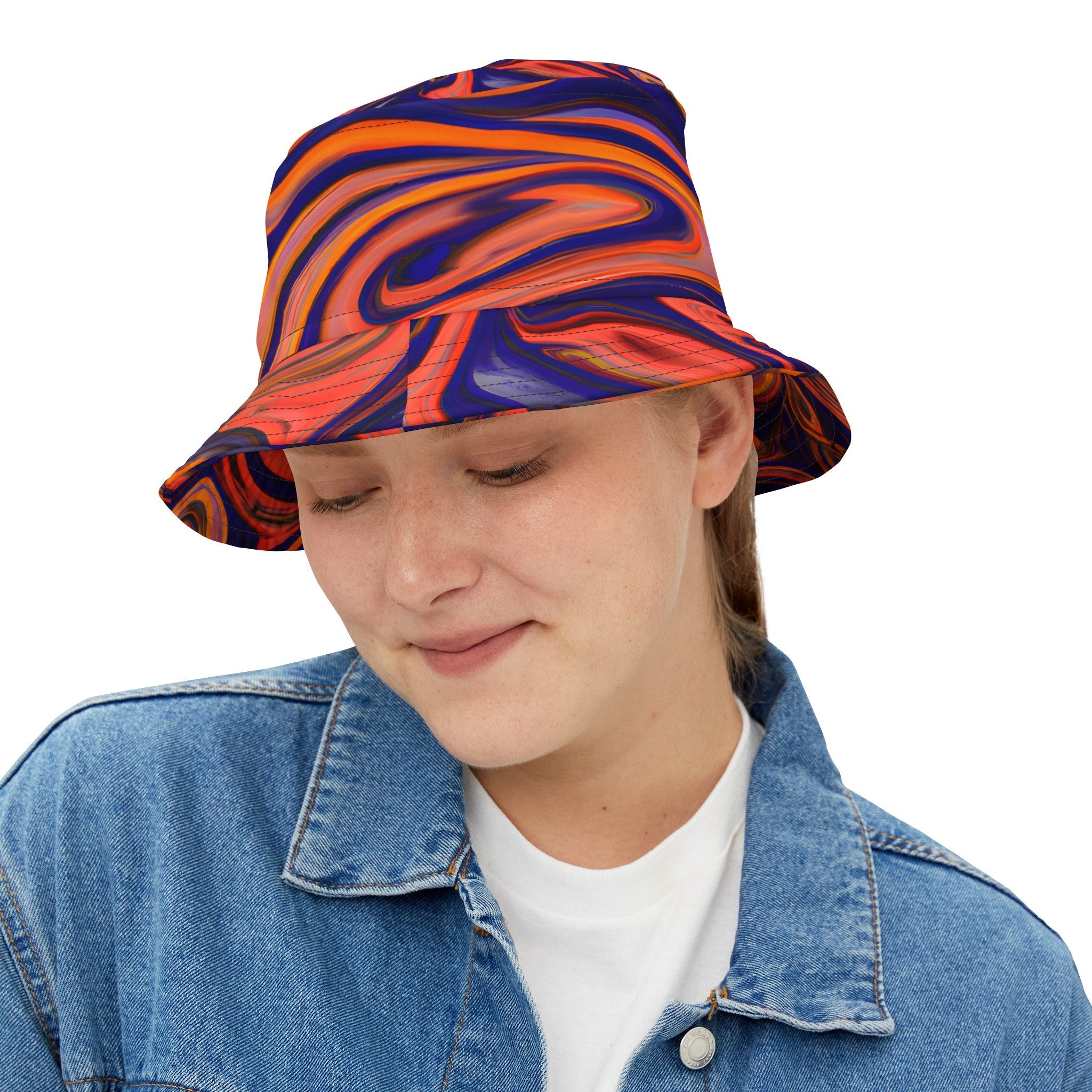 Hats - Transcendent Zen Beats Bucket Hat - Acid Daddy