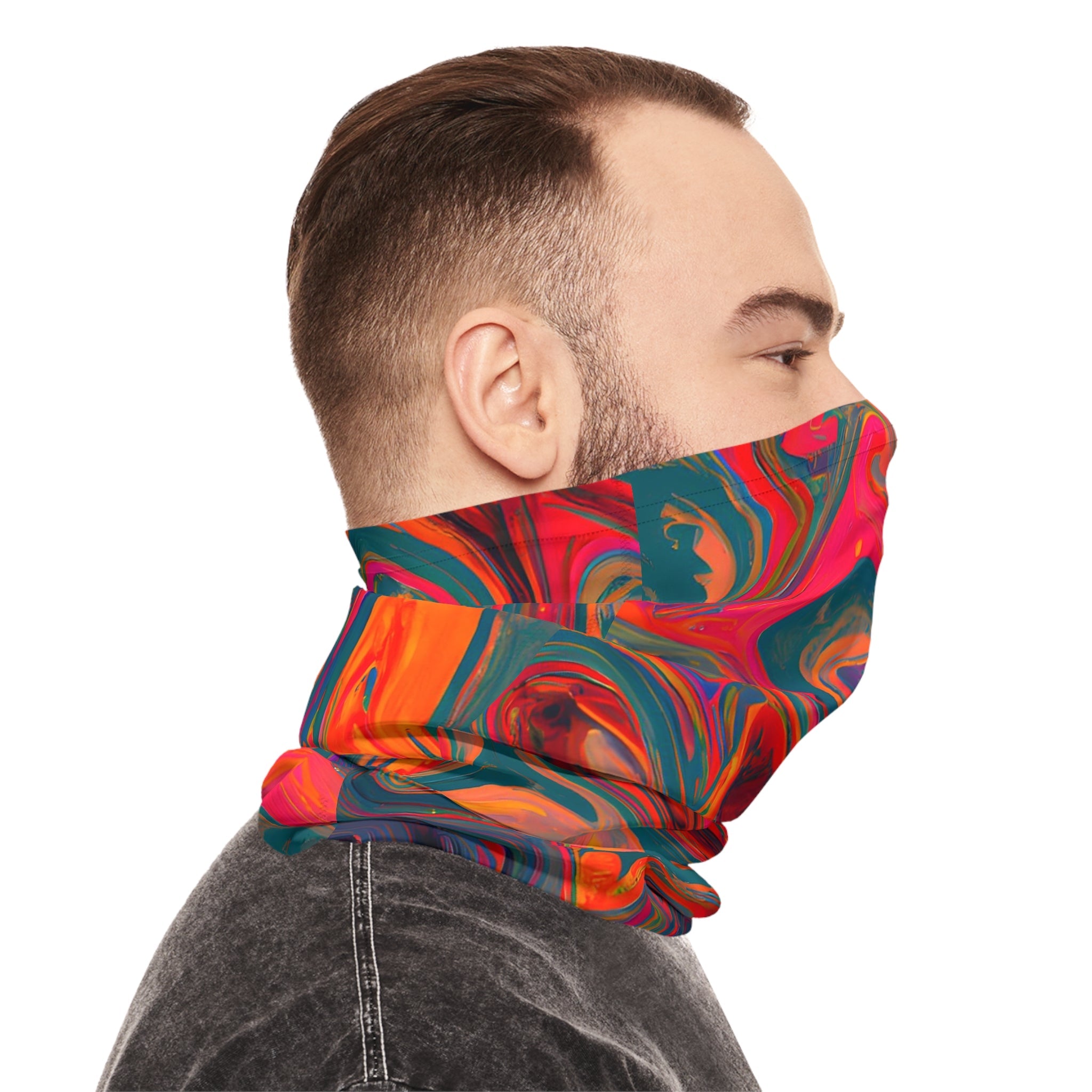 Gaiters - Mushroom Depths Lightweight Neck Gaiter - Acid Daddy