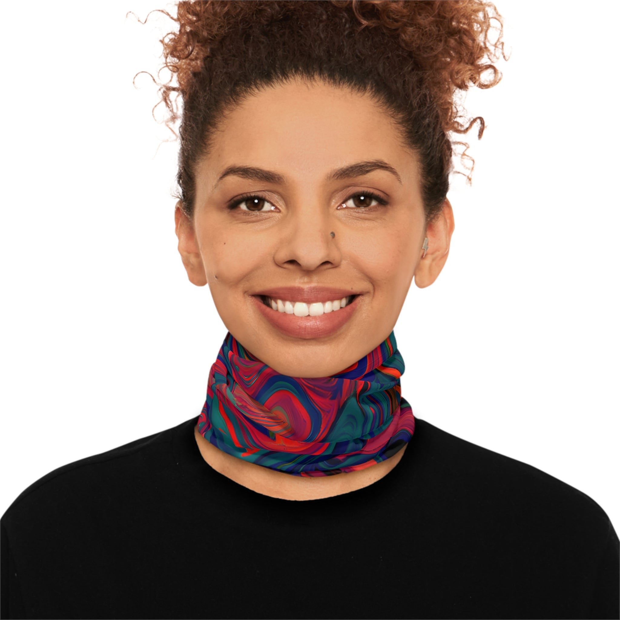 Gaiters - Painted Trip Design Lightweight Neck Gaiter - Acid Daddy