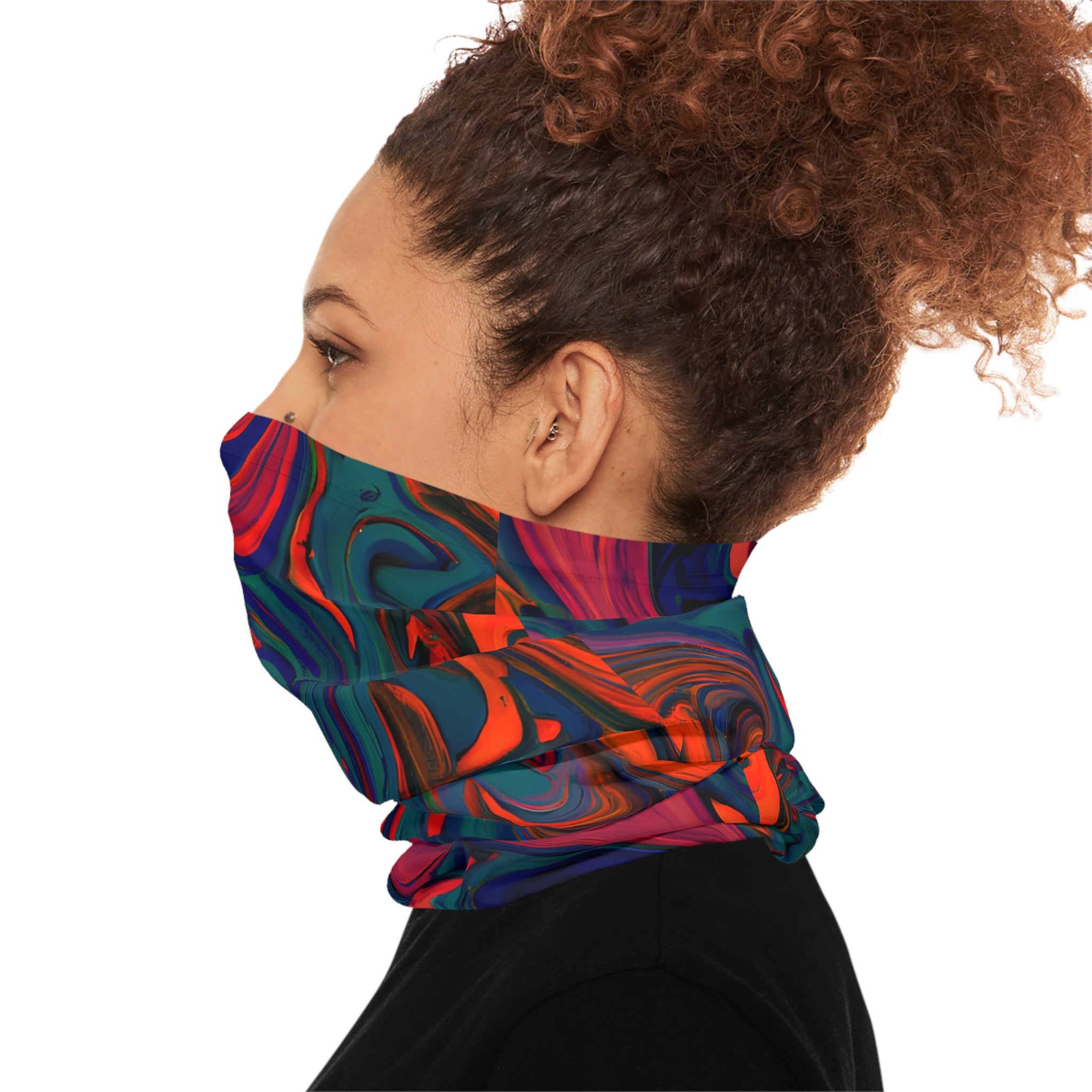 Gaiters - Painted Trip Design Lightweight Neck Gaiter - Acid Daddy