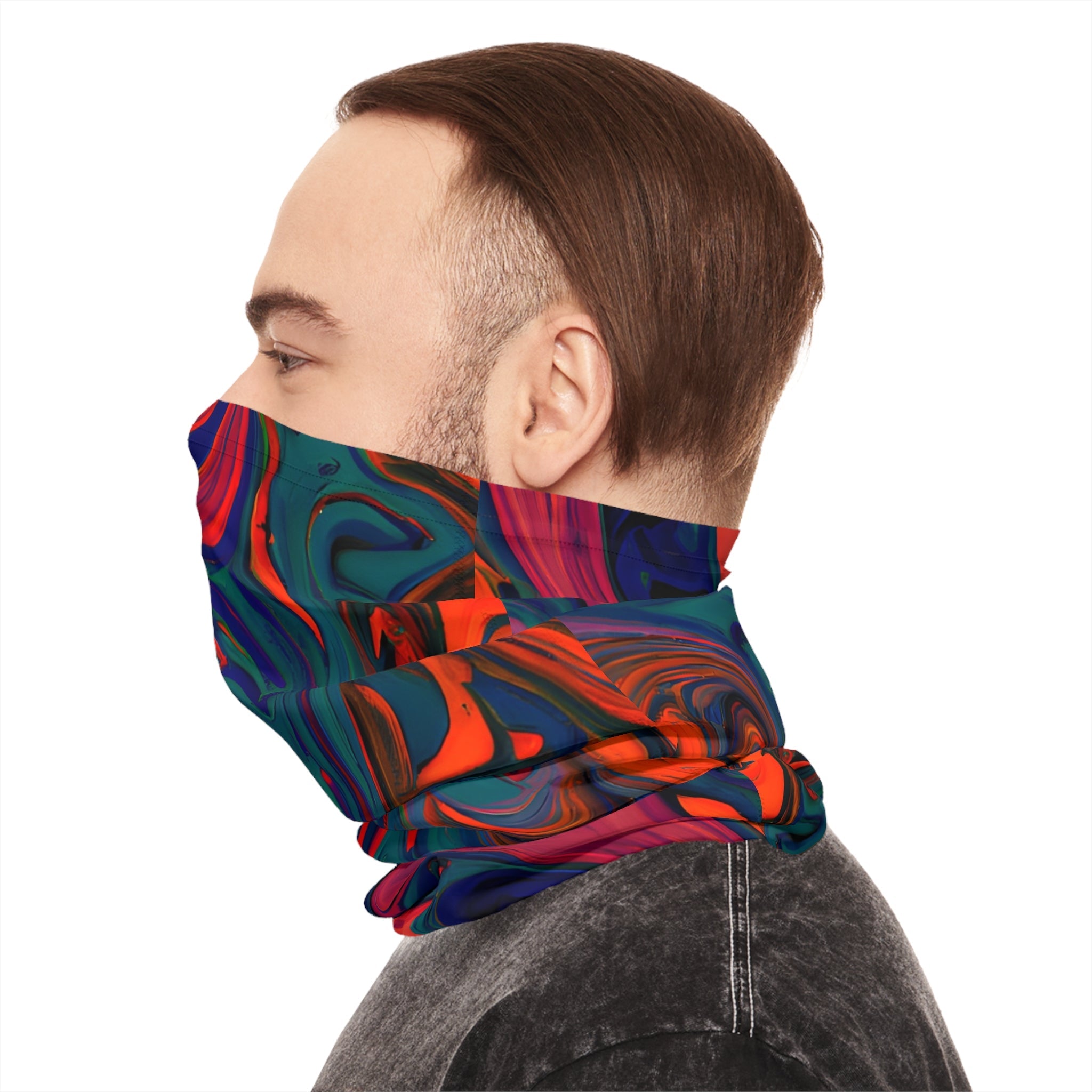 Gaiters - Painted Trip Design Lightweight Neck Gaiter - Acid Daddy