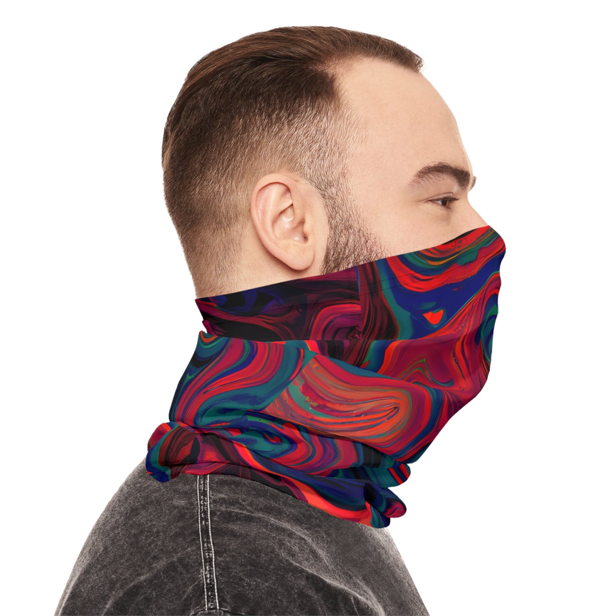 Gaiters - Painted Trip Design Lightweight Neck Gaiter - Acid Daddy