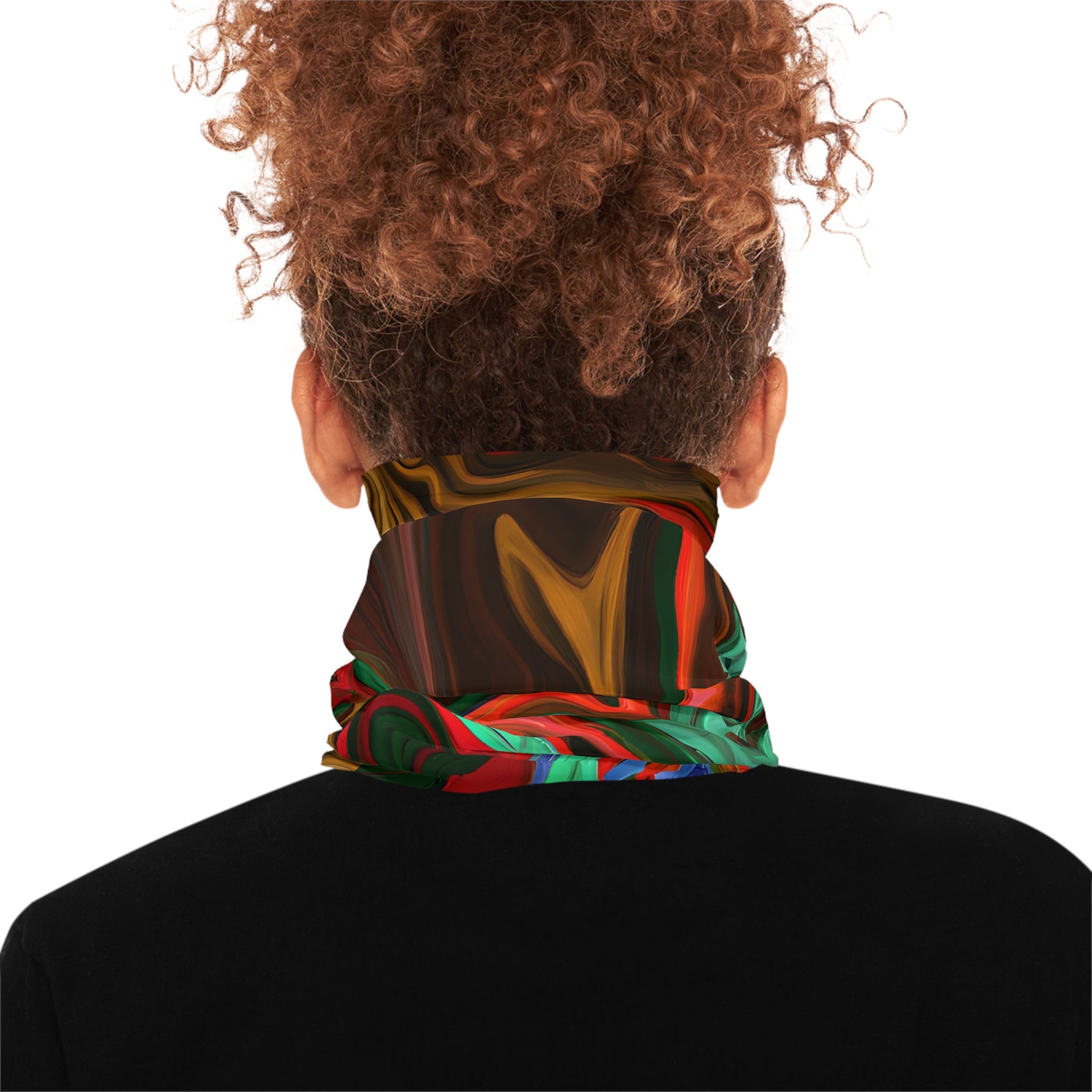 Gaiters - Psychedelic Orange Depths Lightweight Neck Gaiter - Acid Daddy