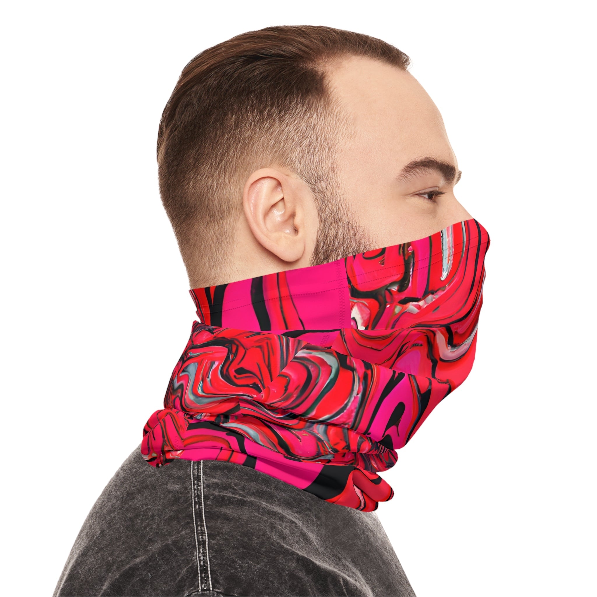 Gaiters - Psychedelic Pink Trip Midweight Neck Gaiter - Acid Daddy