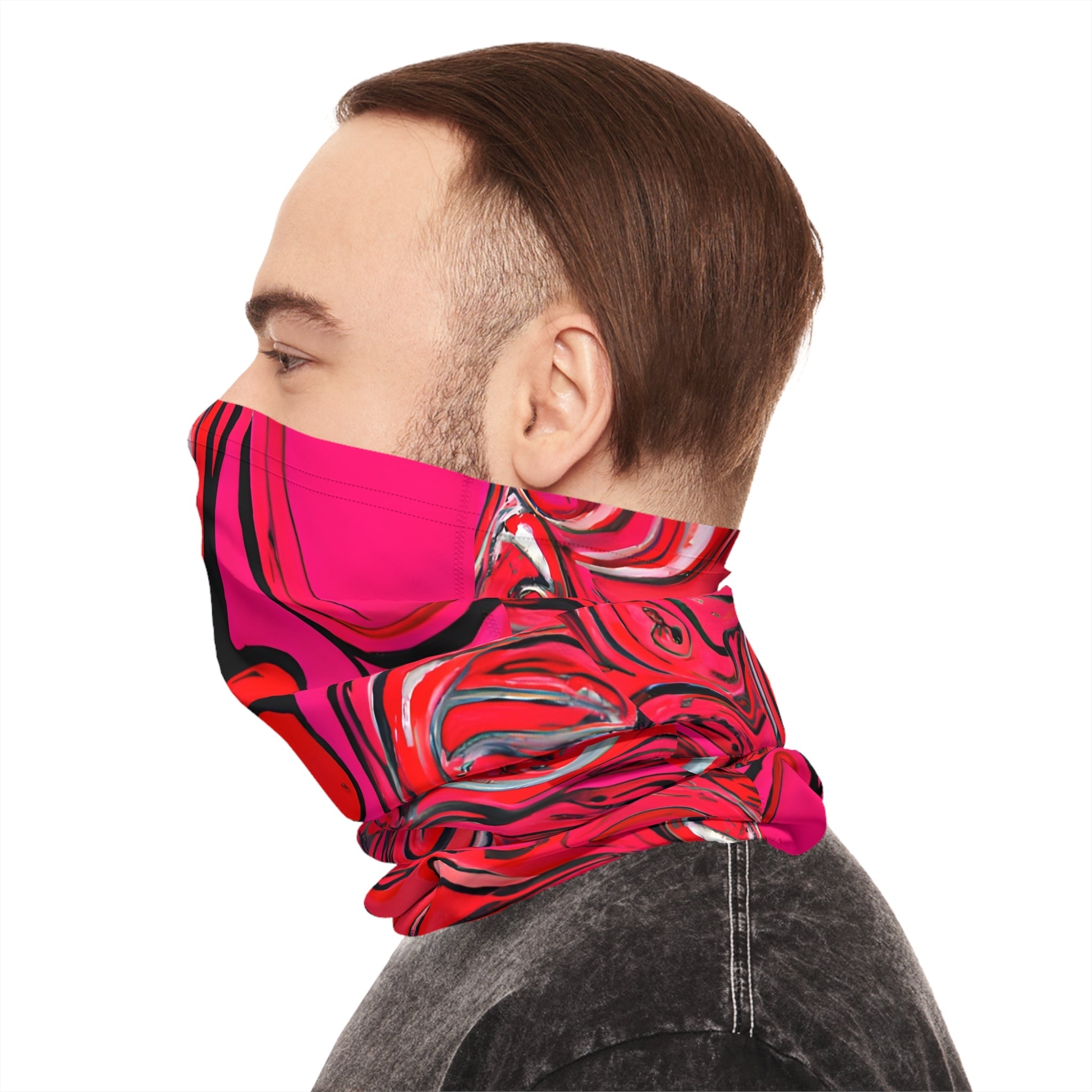 Gaiters - Psychedelic Pink Trip Midweight Neck Gaiter - Acid Daddy