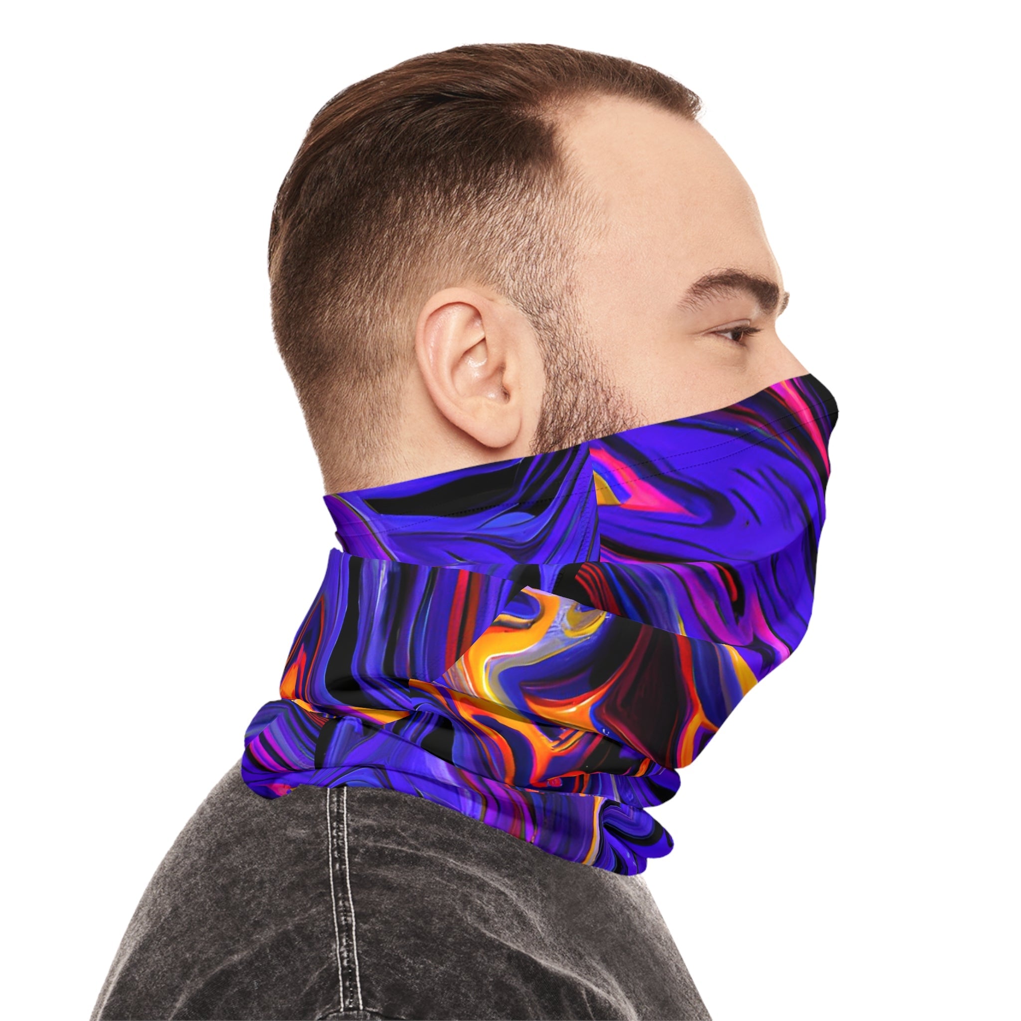 Gaiters - Purple Flex Design Lightweight Neck Gaiter - Acid Daddy