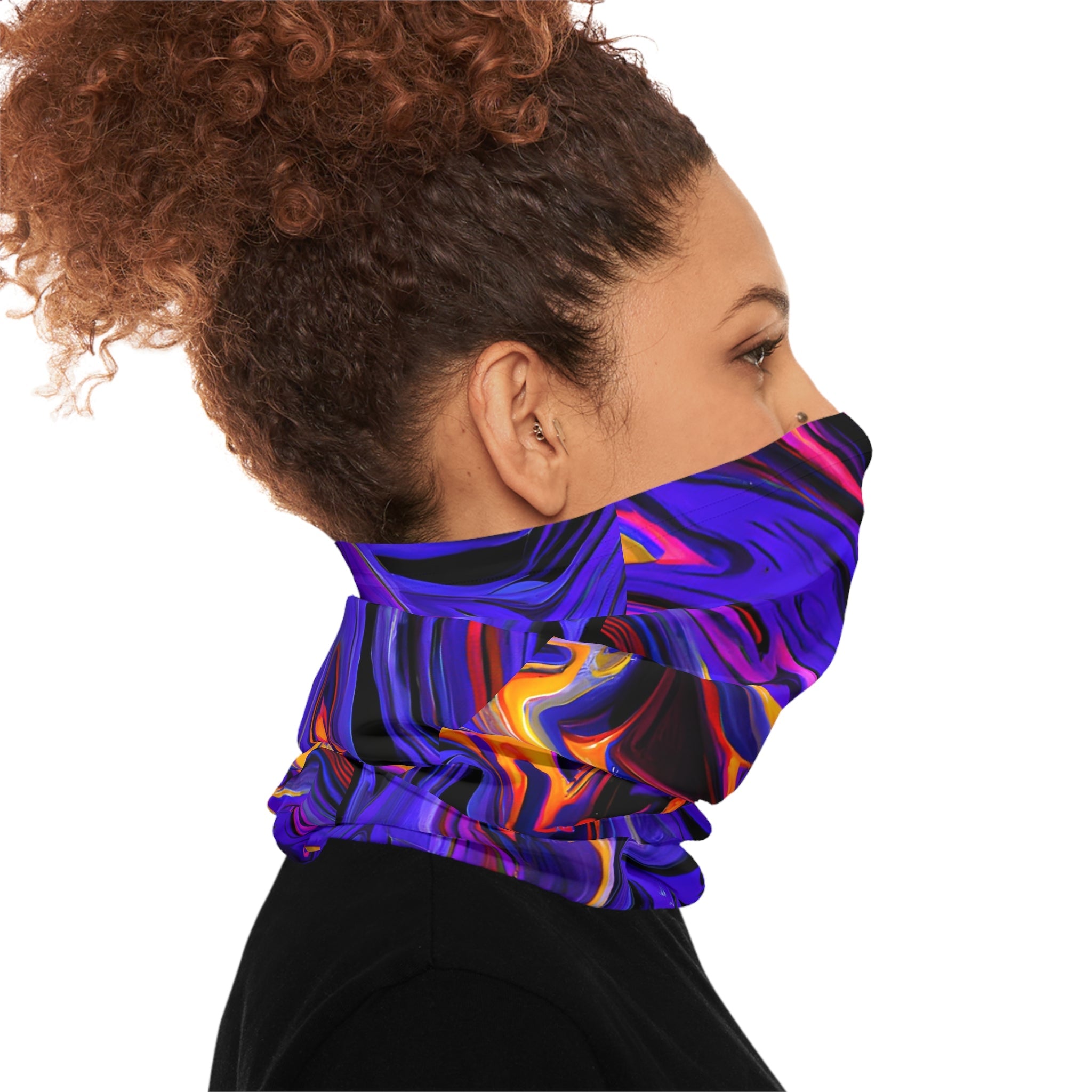 Gaiters - Purple Flex Design Lightweight Neck Gaiter - Acid Daddy